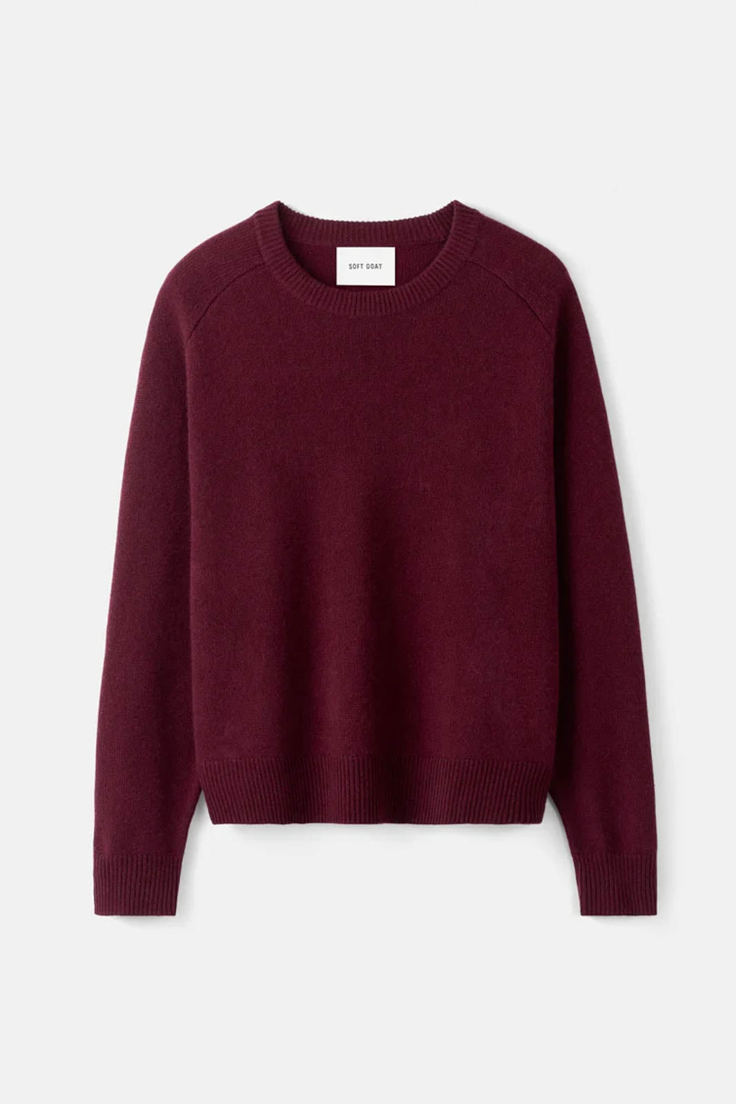 Soft Goat, Pullover Boyfriend Crewneck in Bordeaux