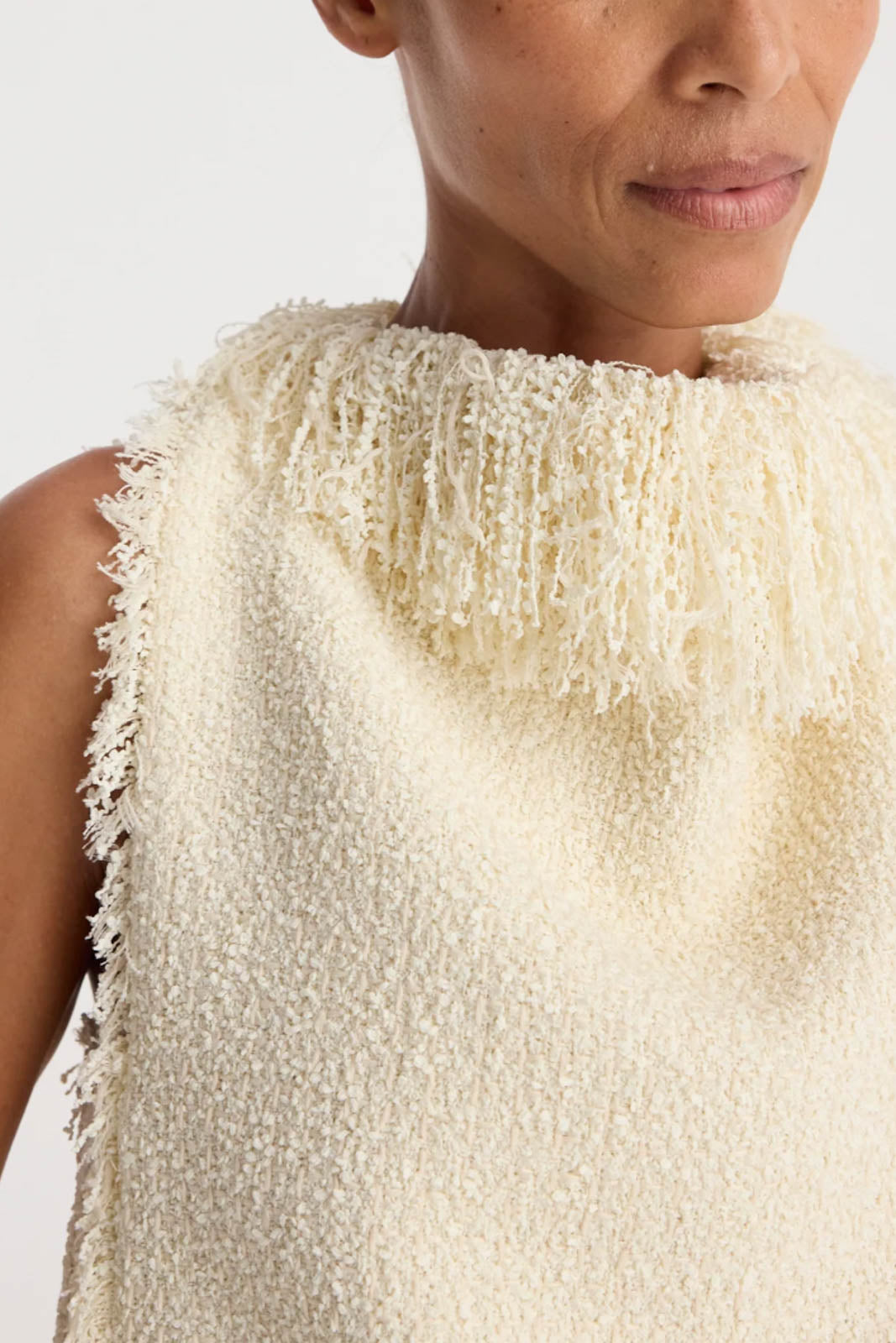 Róhe, Top Textured in Cream