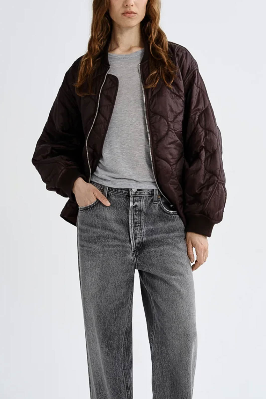 Agolde, Jacke Isla in Deep Roast