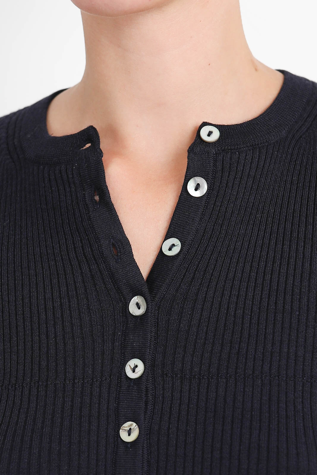 Nackyié, Langarm-Shirt Insider in Navy