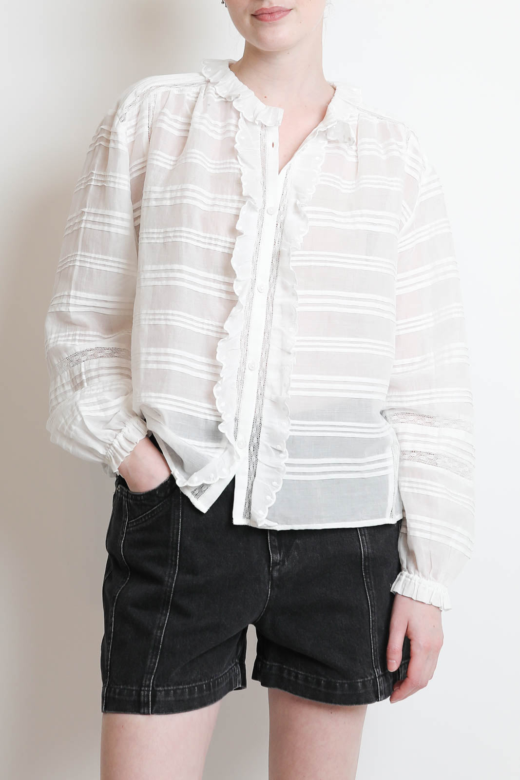 Marant Etoile, Bluse Peline in Weiss
