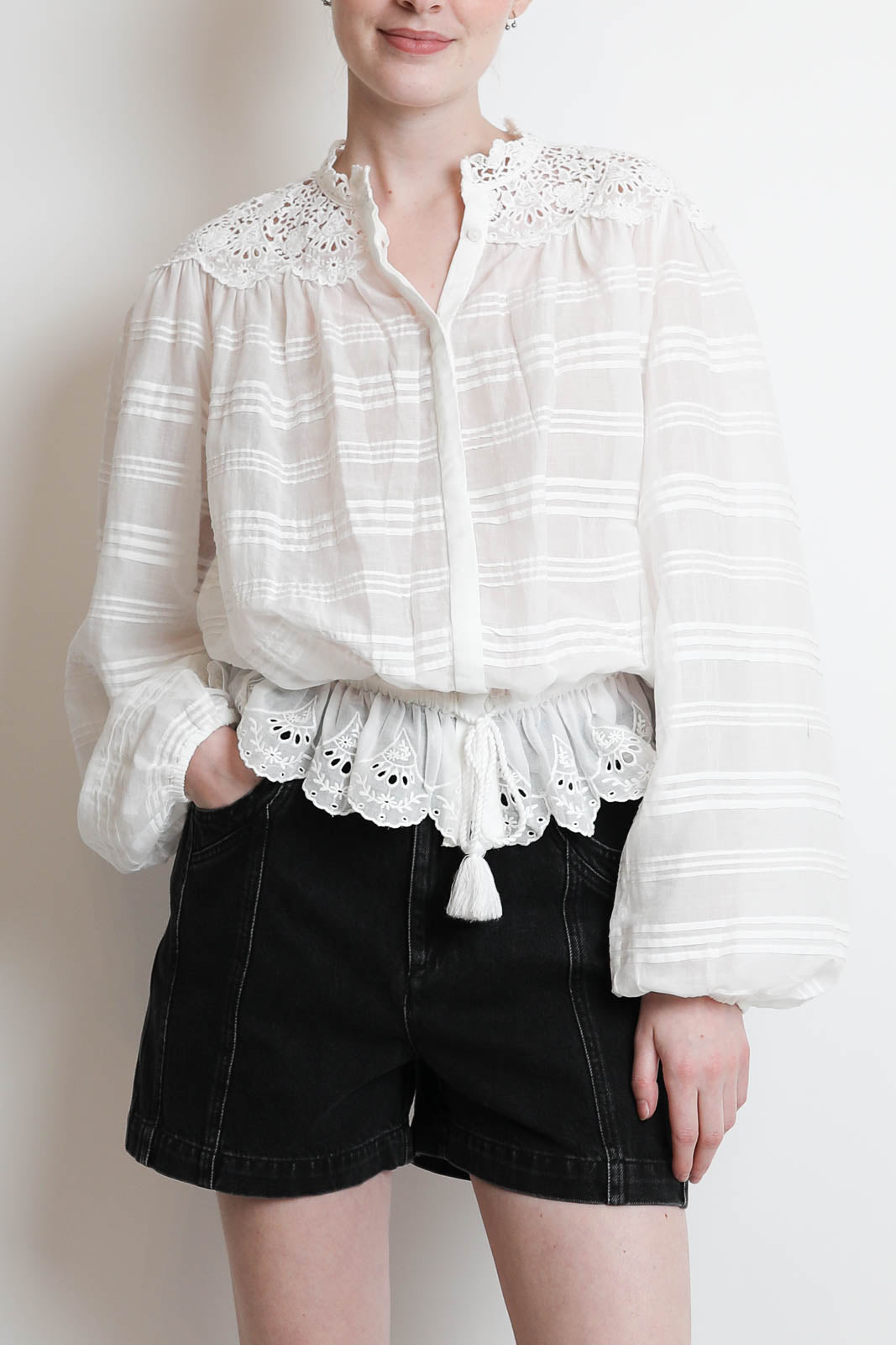 Marant Etoile, Bluse Polly in Weiss