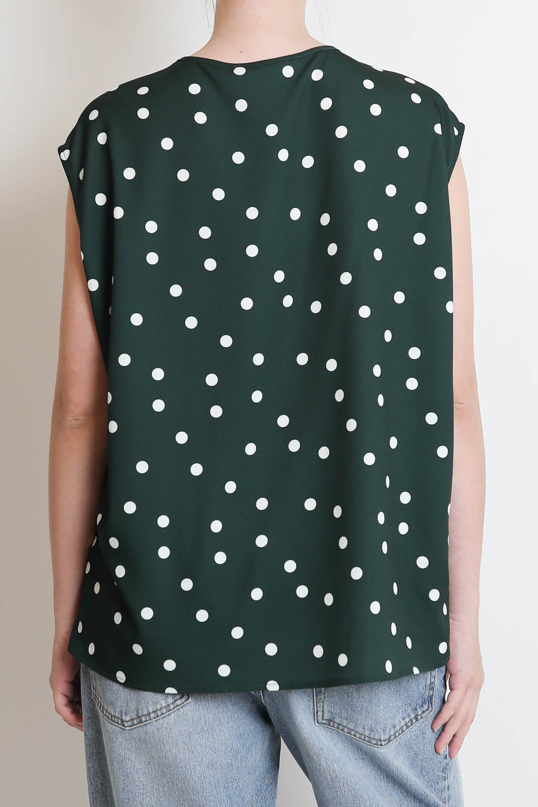 Atelier 1985, Top Bonnie in Tupfen Flaschengrün