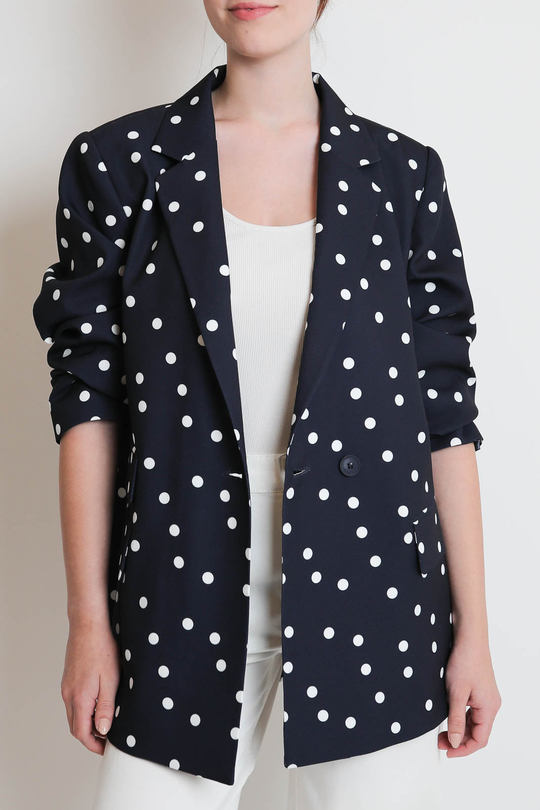 Atelier 1985, Blazer Toni in Tupfen Blau