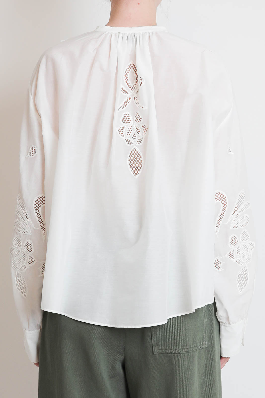 Forte-Forte, Bluse Lunamaris in Avorio