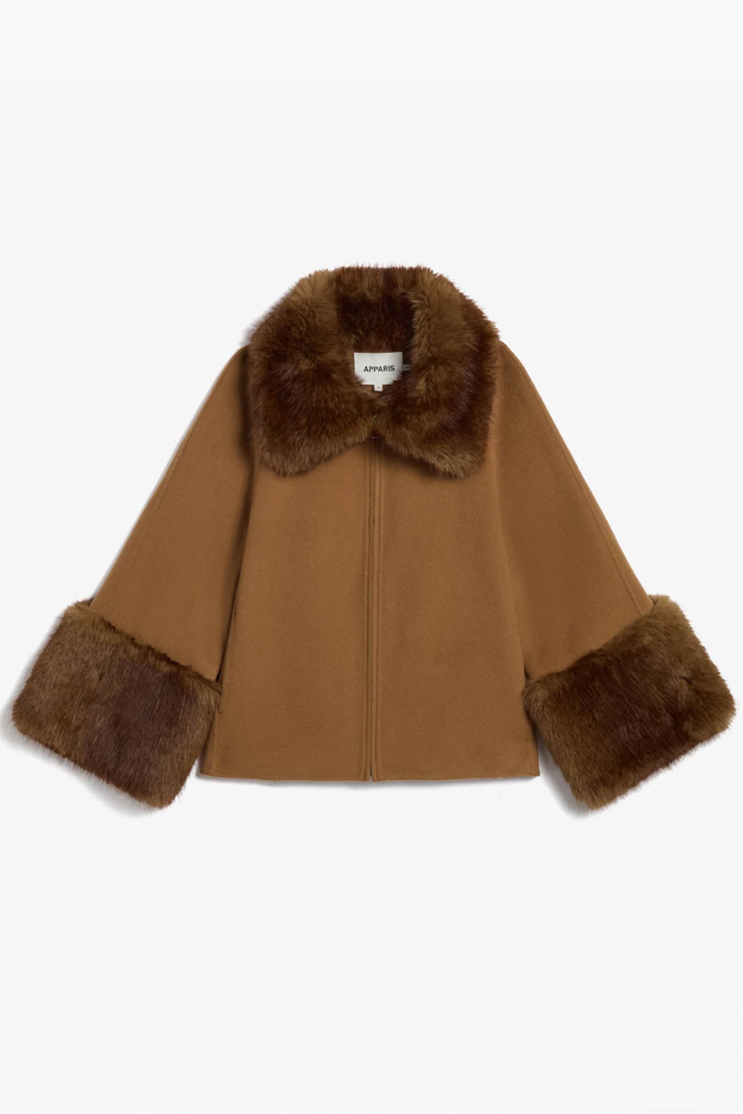 Apparis, Jacke Judie Wool in Camel/Mink