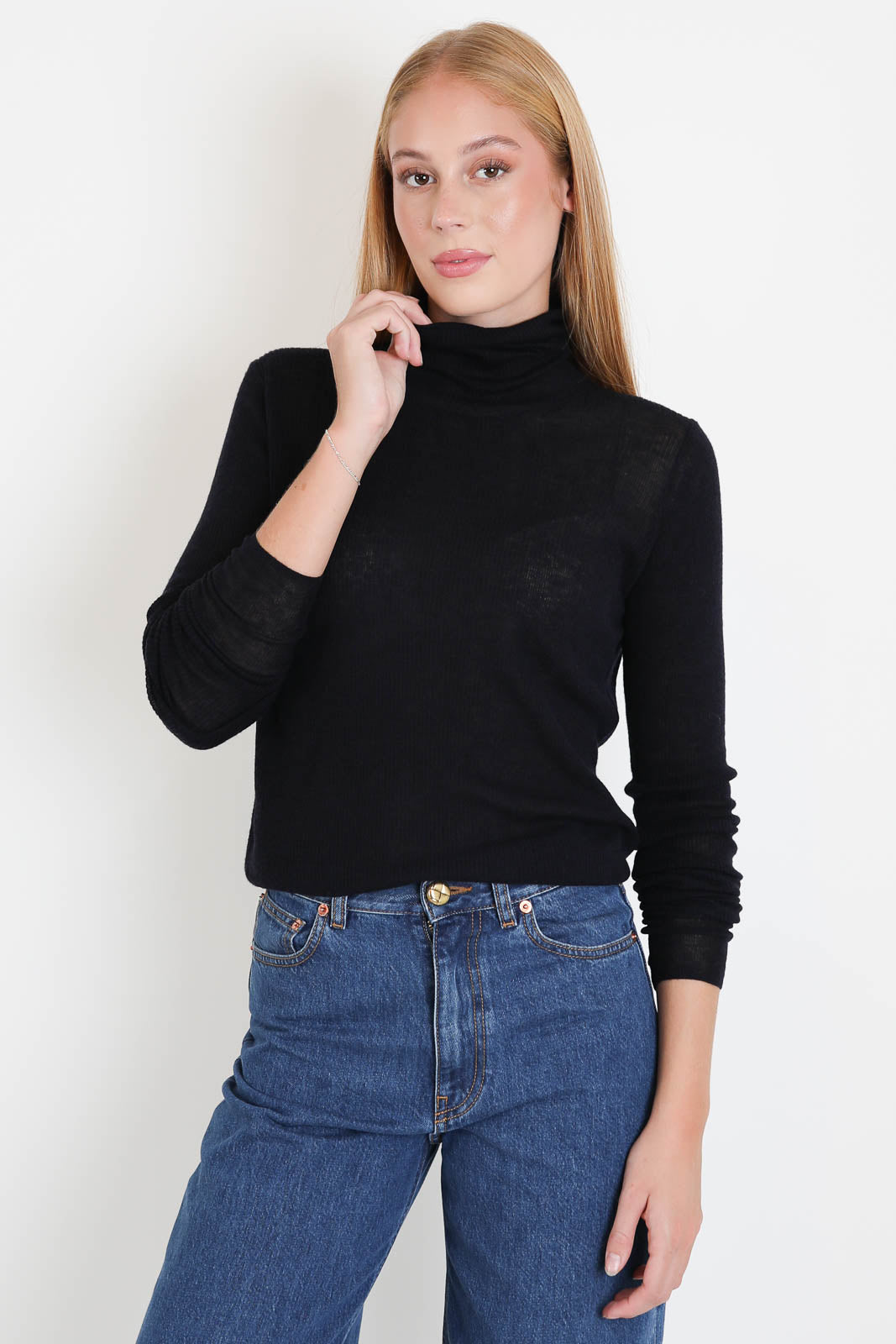 CTPlage, Pullover High Neck in Navy