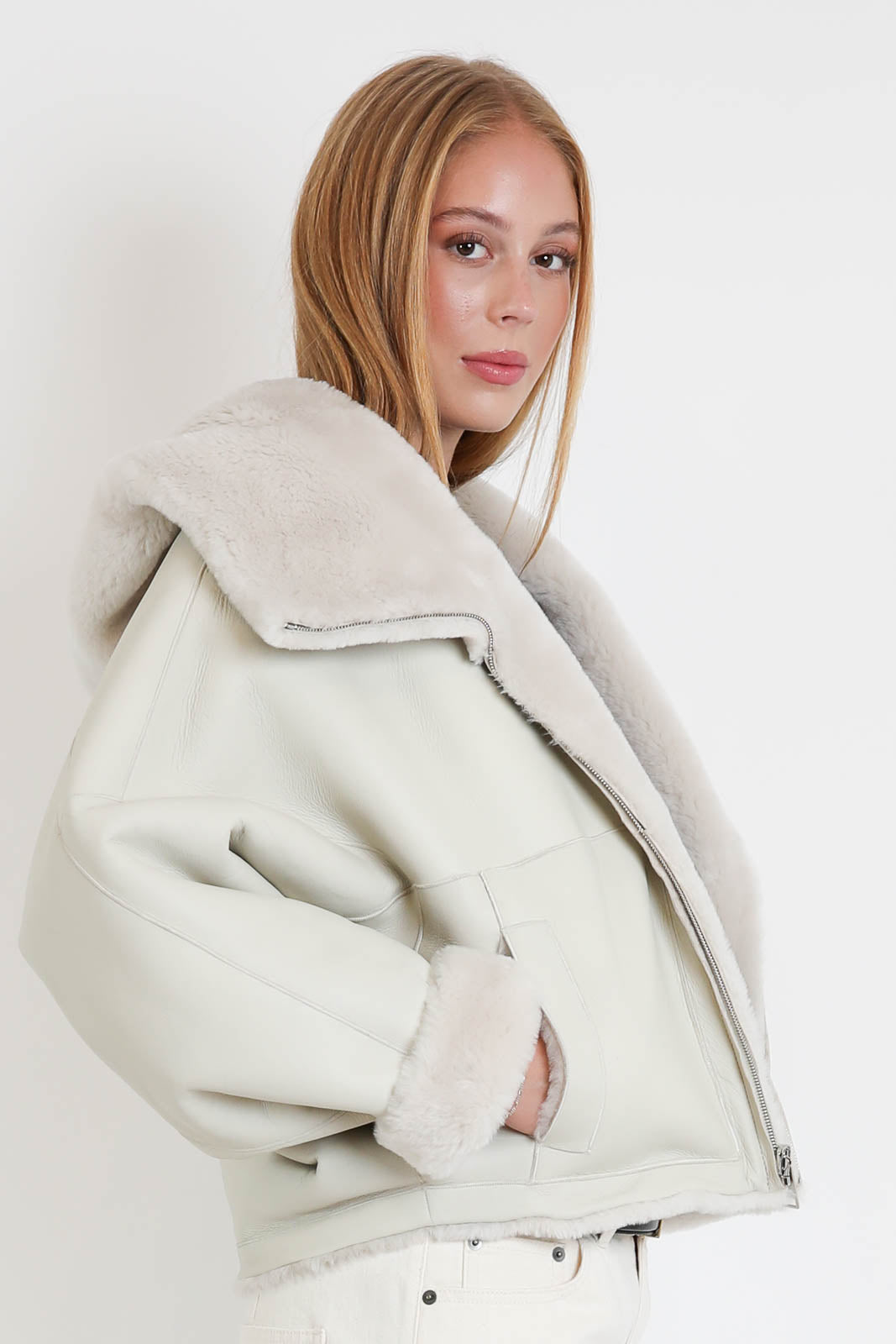 23 out of rules, Jacke Straight Merino Burro