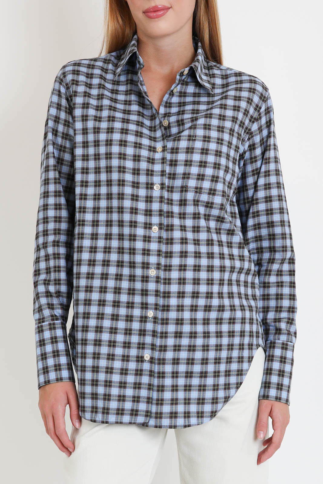 Laurence Bras, Bluse Babille in Blue Checks