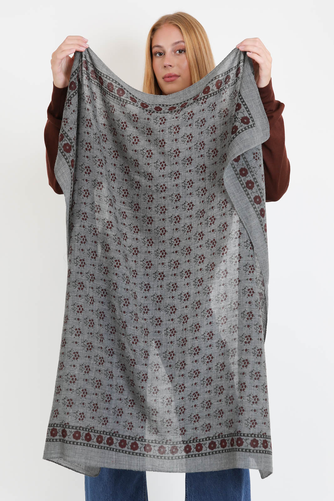 Soeur, Schal Dclassiq in Gris Fonce/Kaki