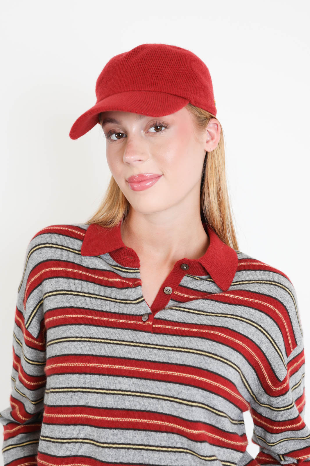 Guest in Residence, Baseball-Cap aus Wolle in Burnt Cocoa/Burnt Sienna