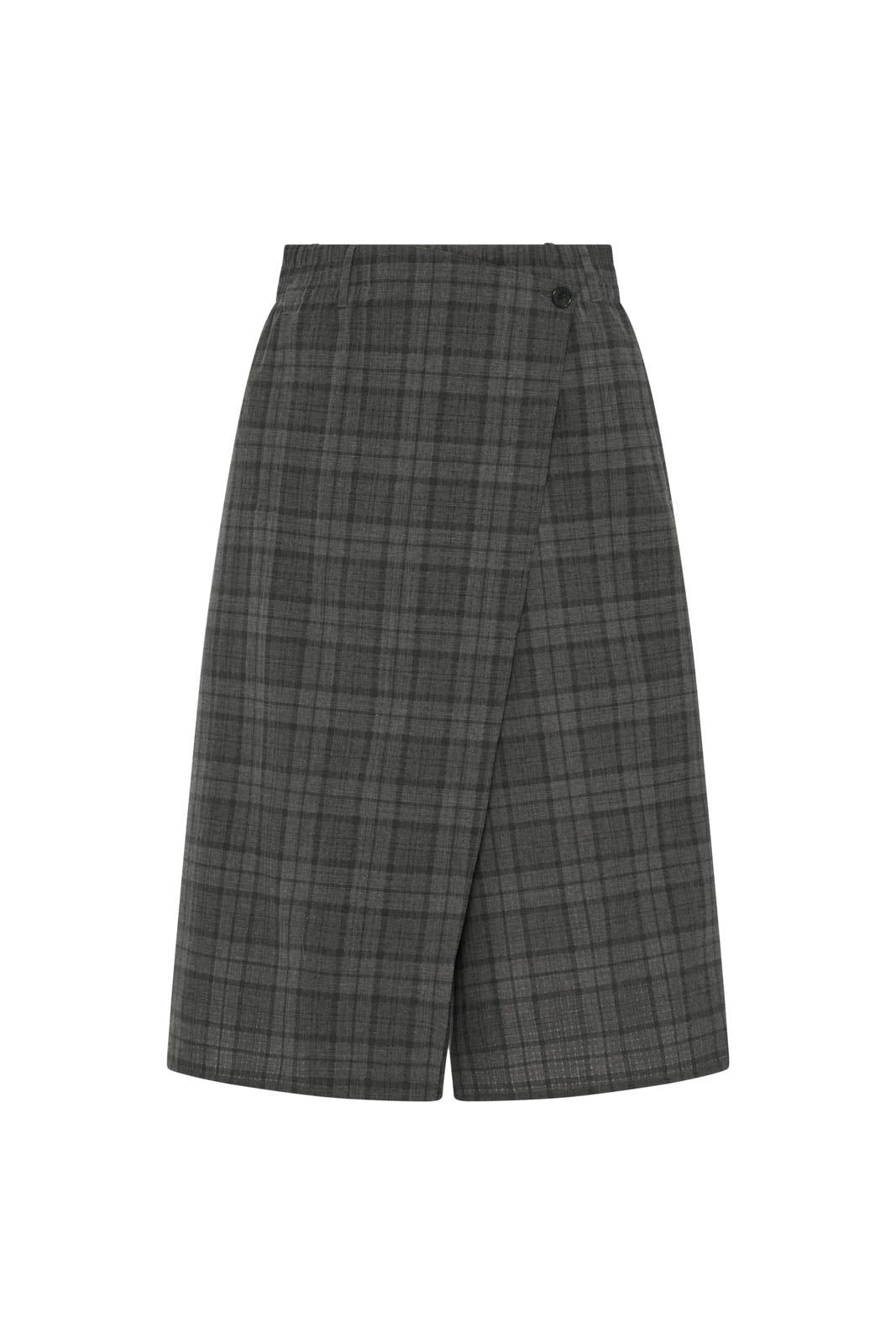 6397, Bermudas Wrap in Iron Tartan
