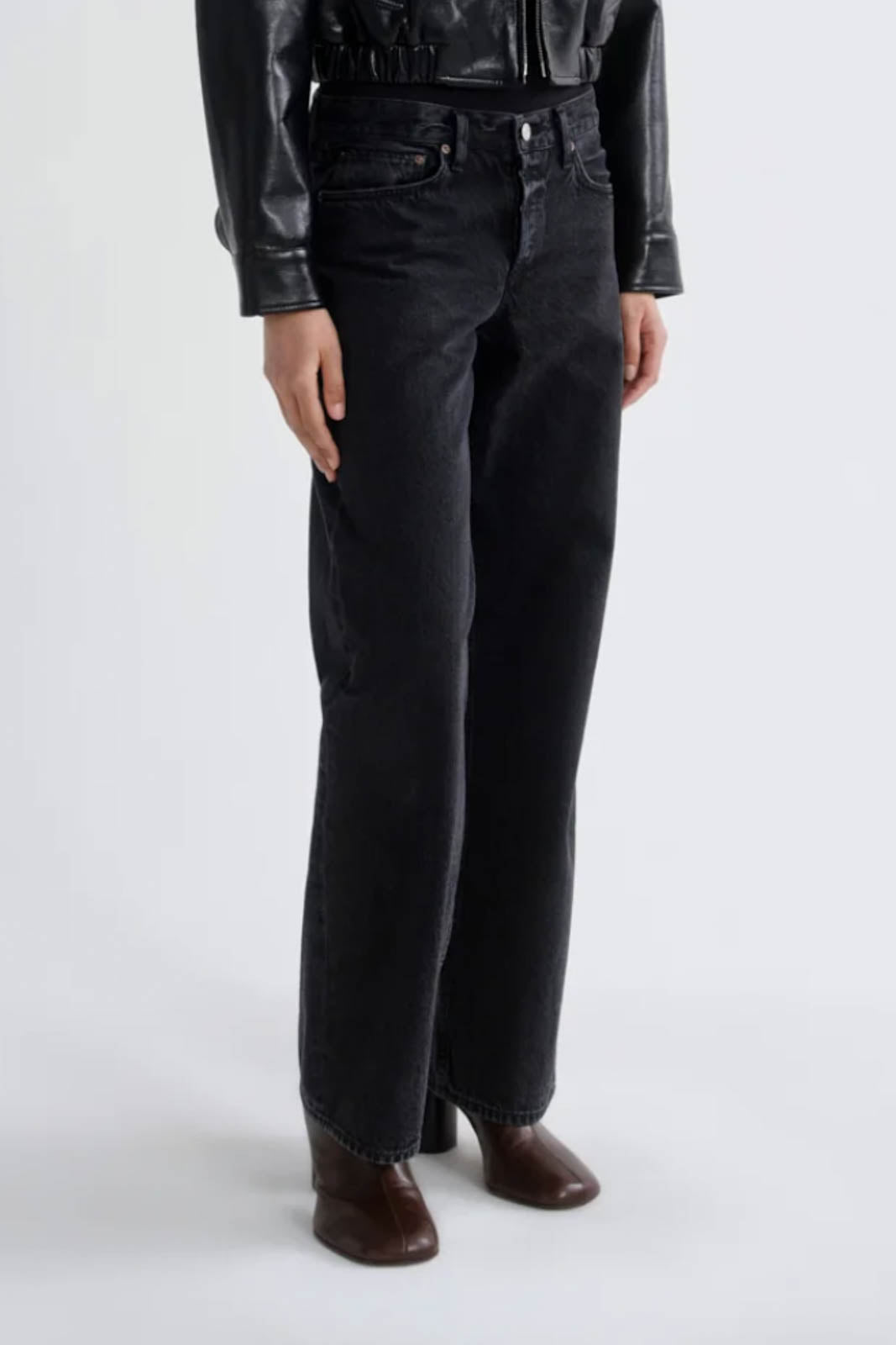 Agolde, Jeans Low Rise Loose in Vanta