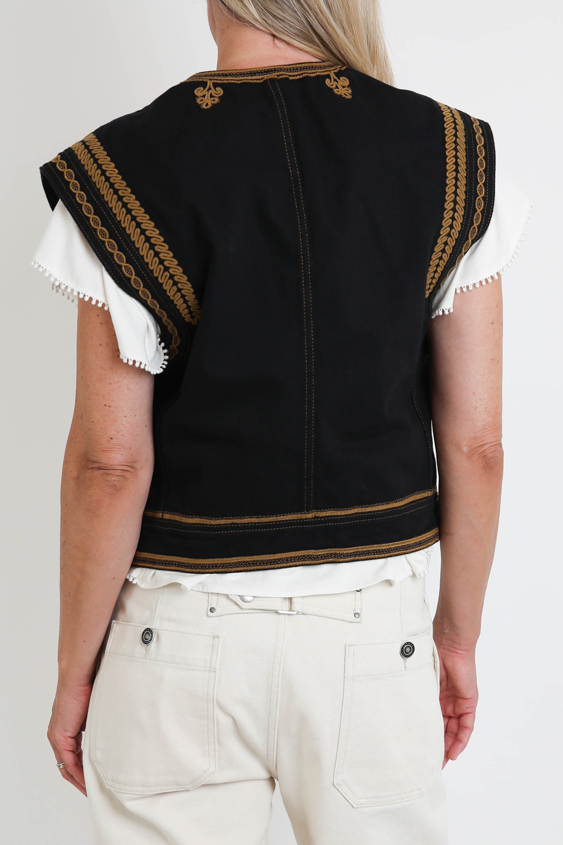 Isabel Marant & Marant Étoile, Gilet Edmee in Schwarz