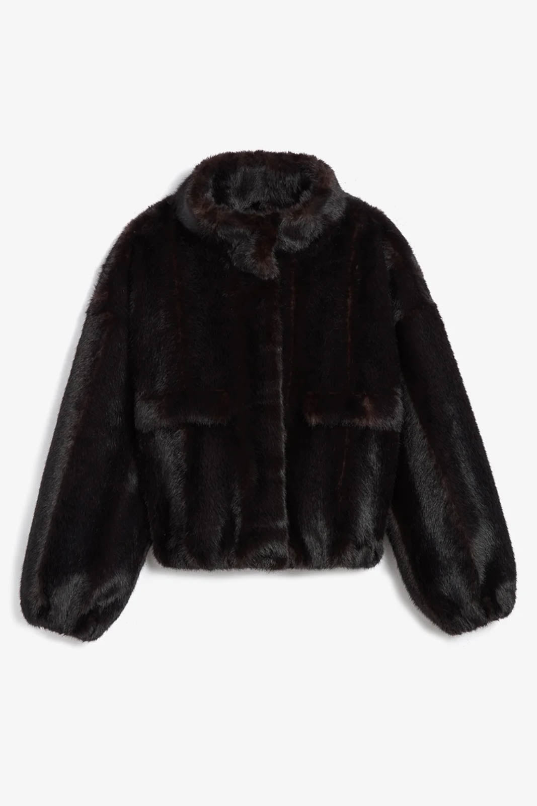 Apparis, Jacke/Bomber Iris Shaved Mink in Noir Multi