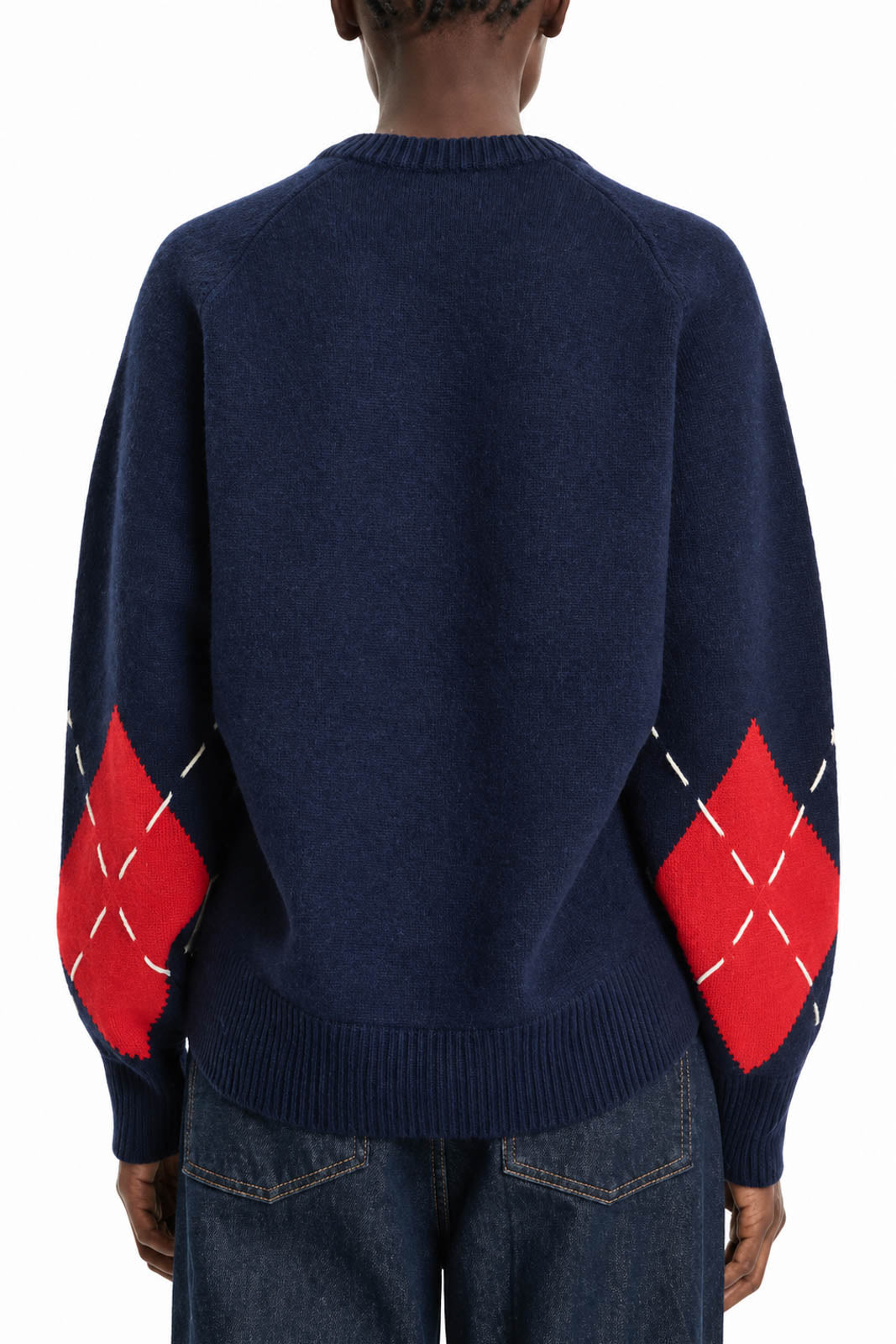 Arch4, Pullover Sloane in Navy Argyle