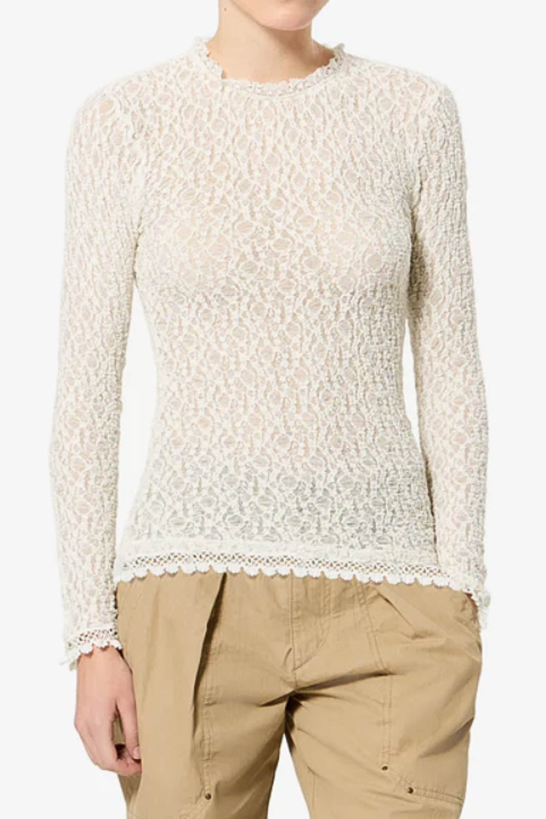 Isabel Marant, Langarm-Shirt Brany in Weiss