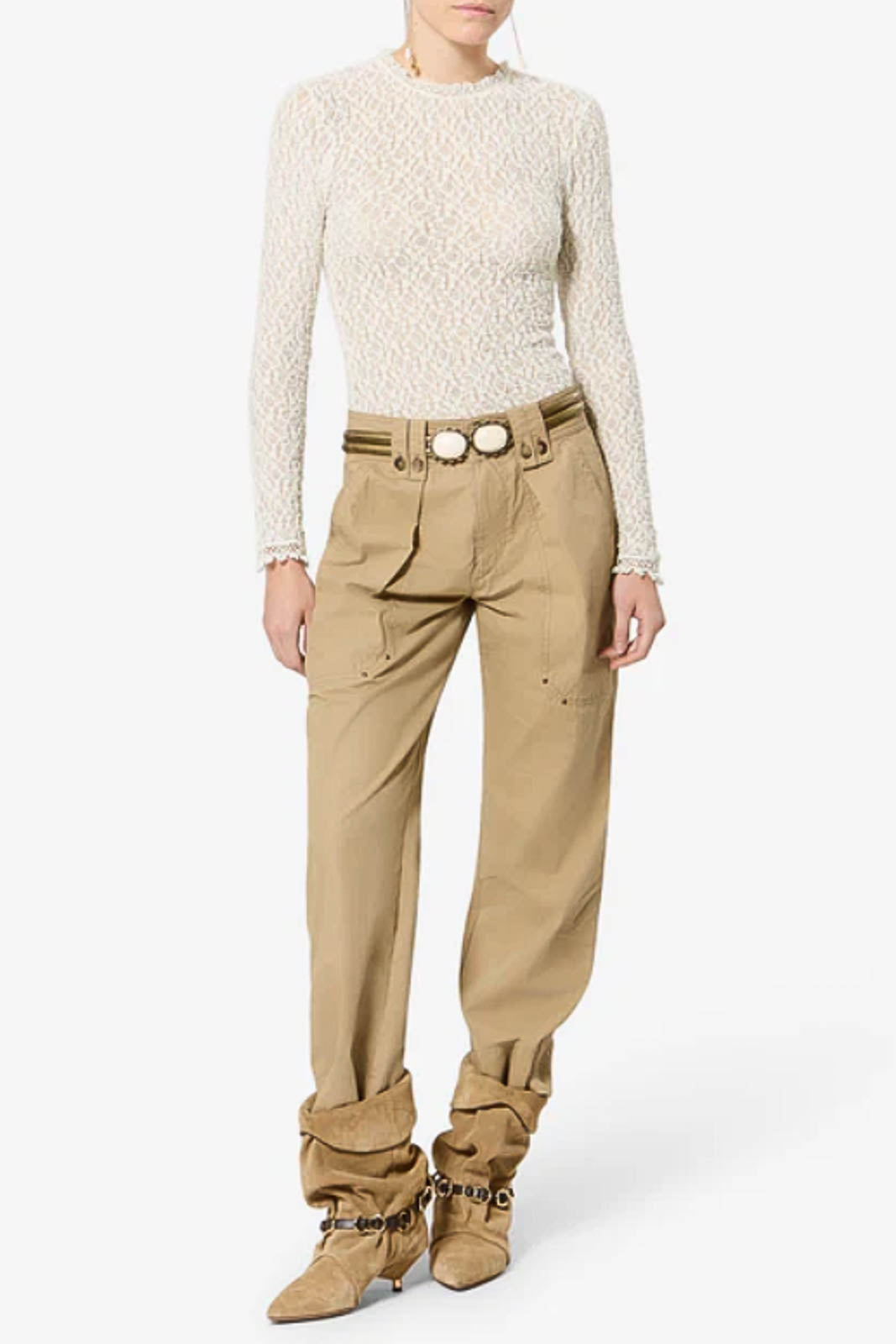Isabel Marant, Langarm-Shirt Brany in Weiss