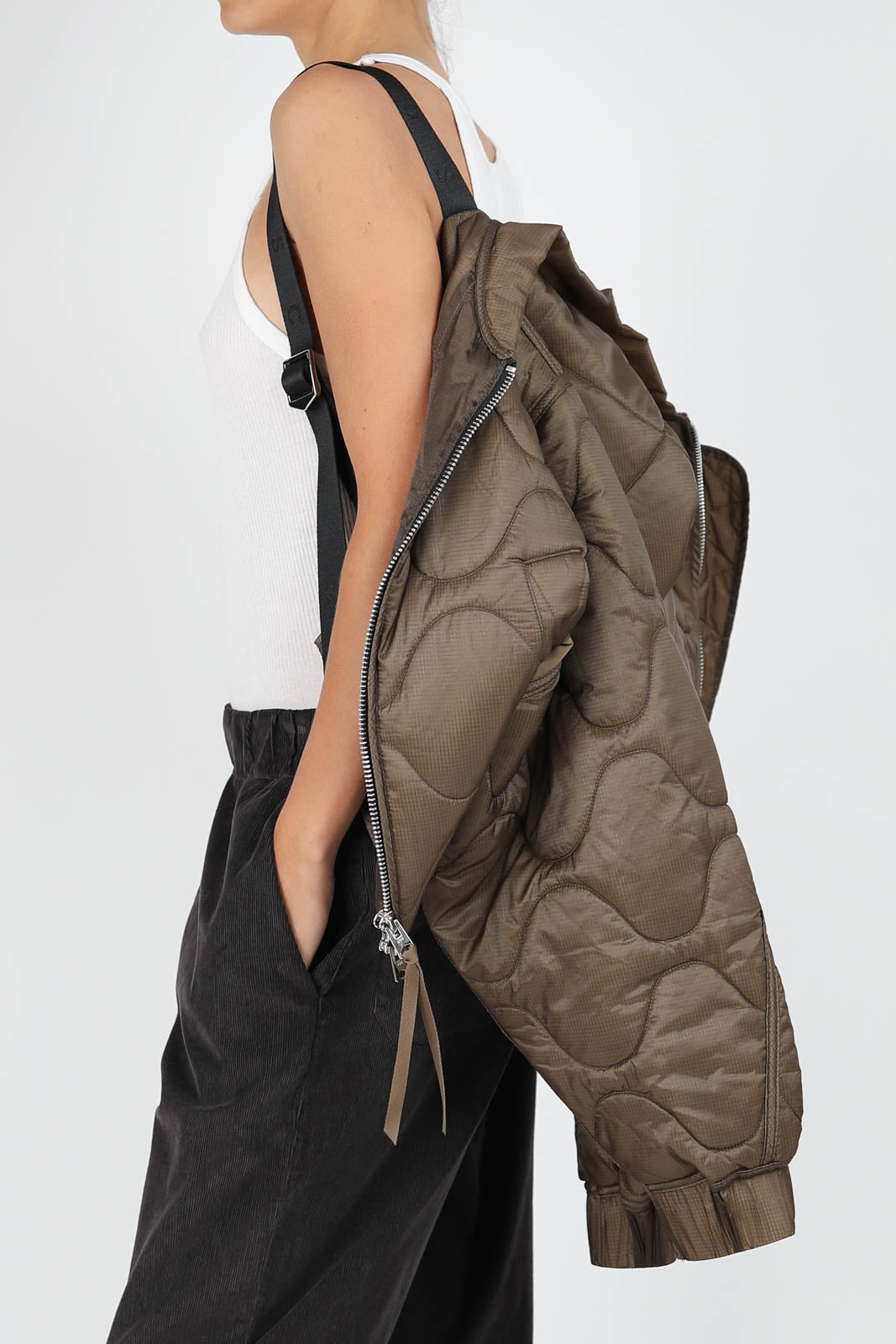 Jacke Iona Quilted in Taupe