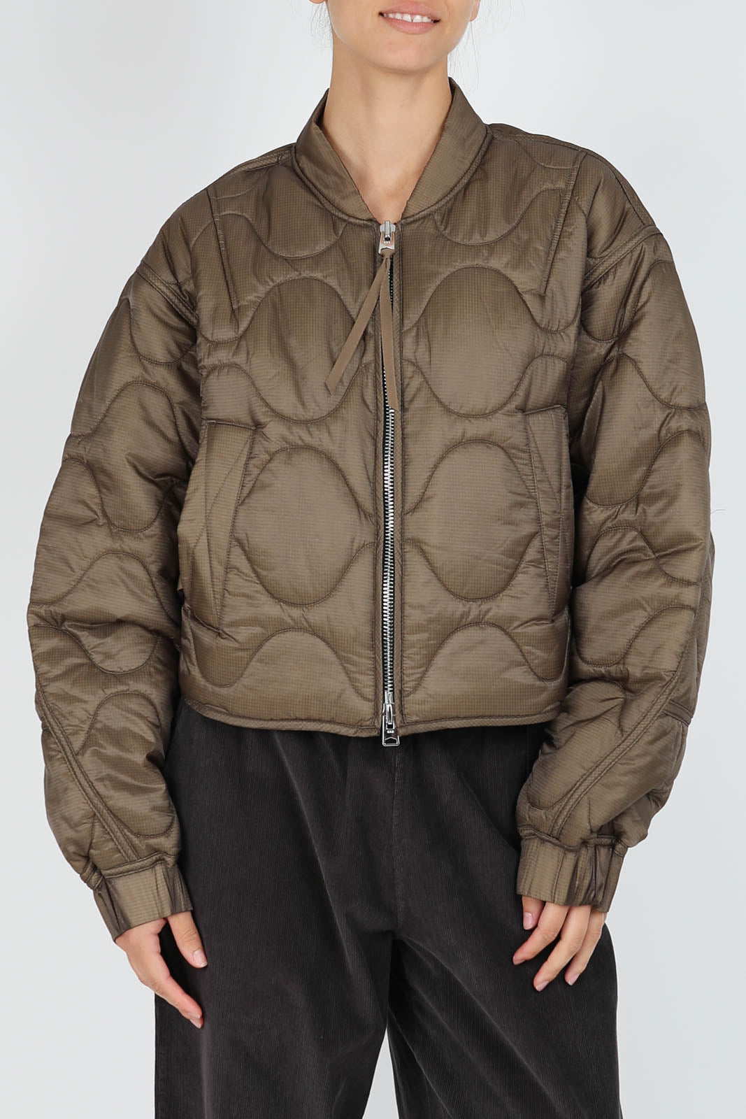 Jacke Iona Quilted in Taupe