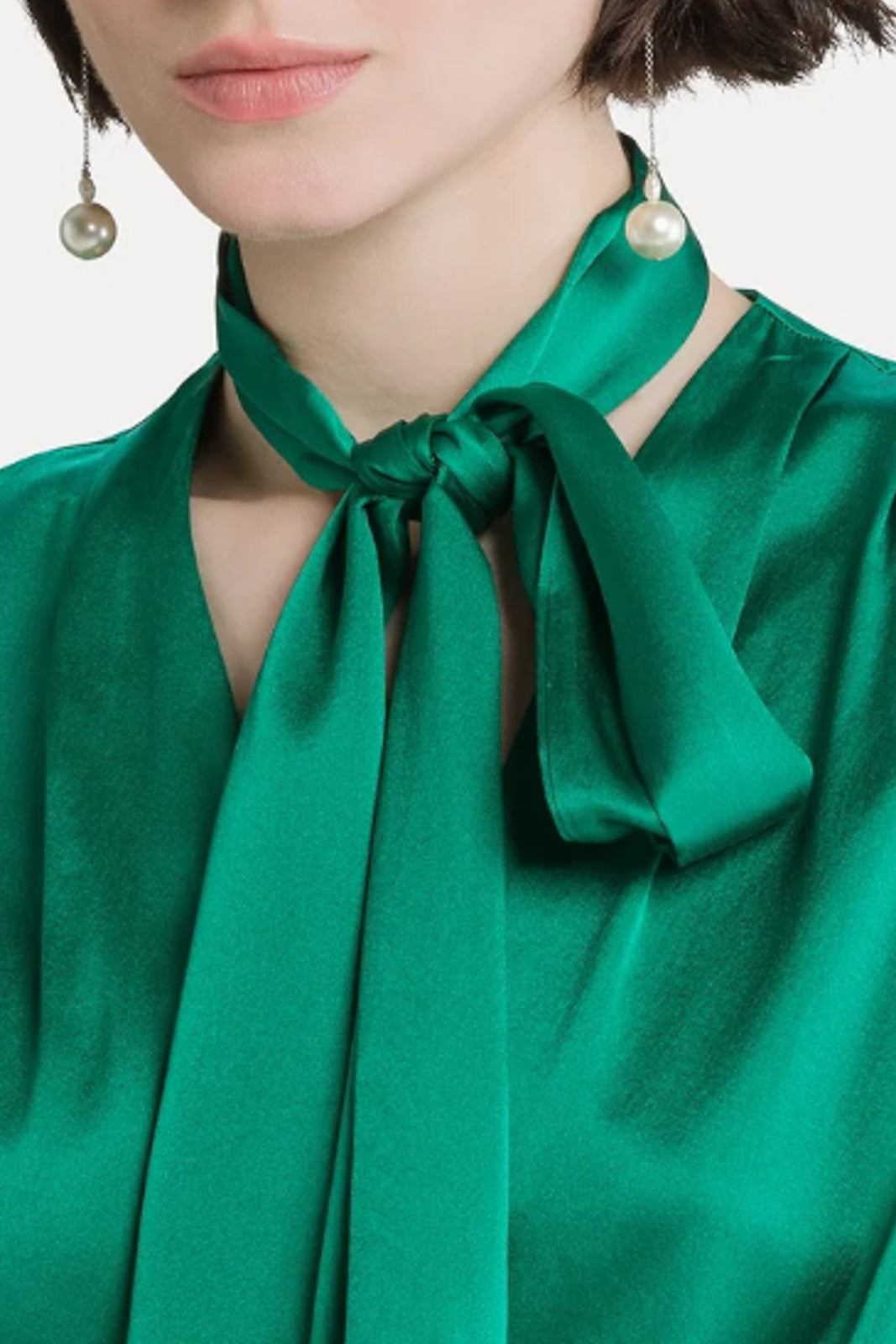 Forte Forte, Bluse aus Satin in Royal