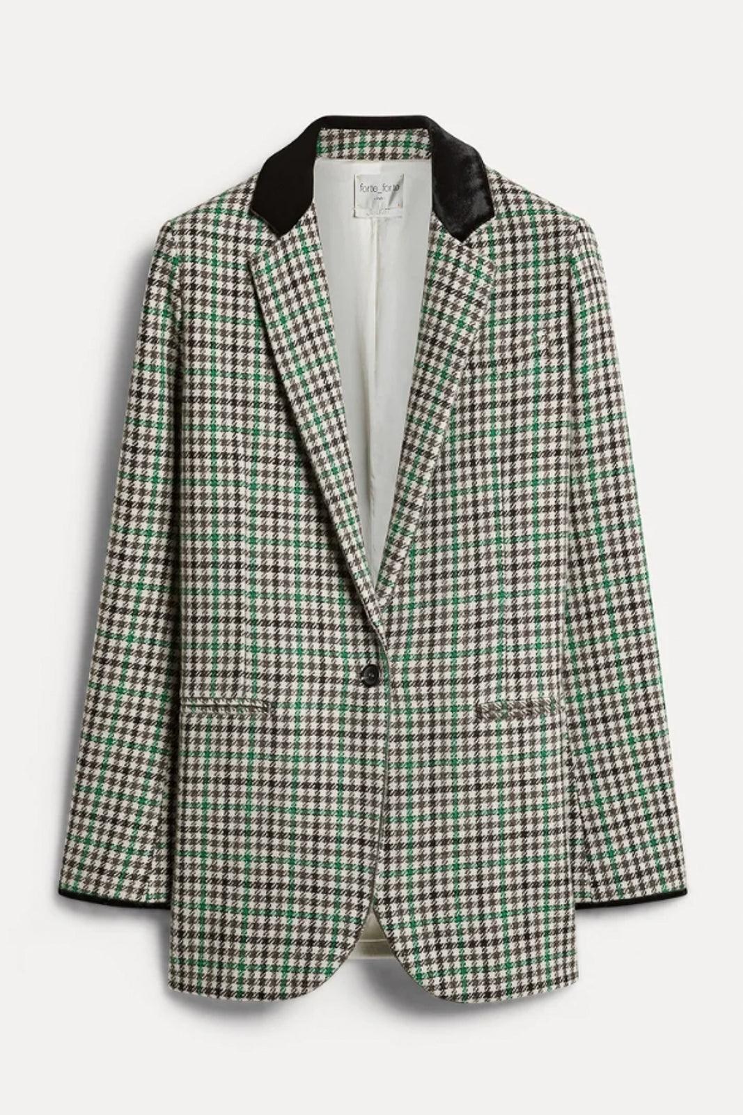 Forte Forte, Blazer British Check in Royal