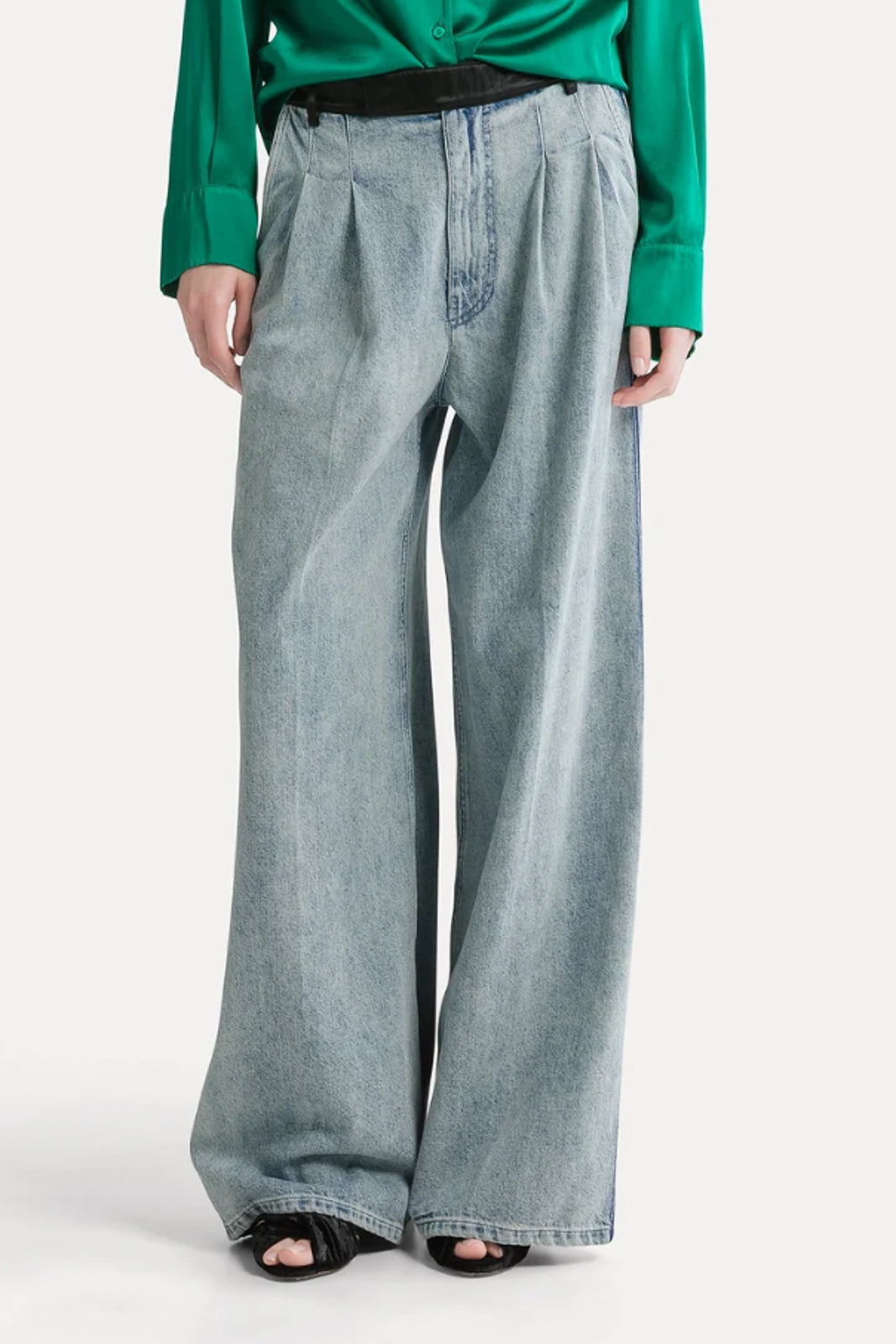 Forte Forte, Hose Denim Couture in Grey