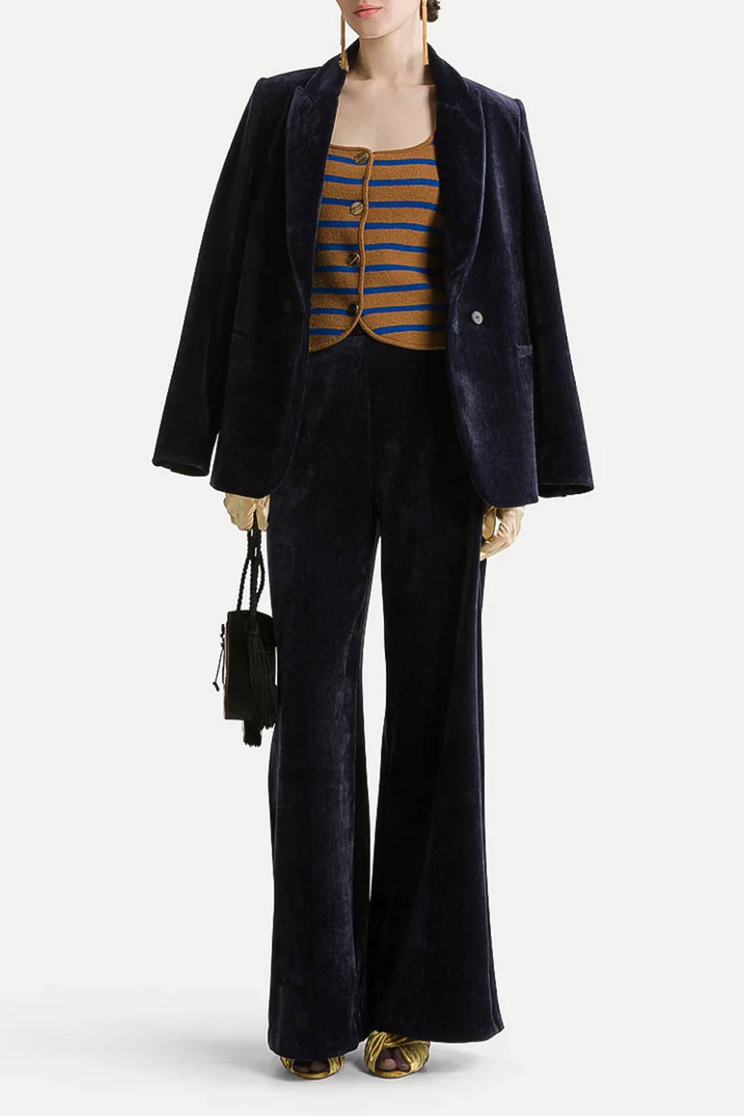  Forte-Forte, Blazer Double Twill in Notte