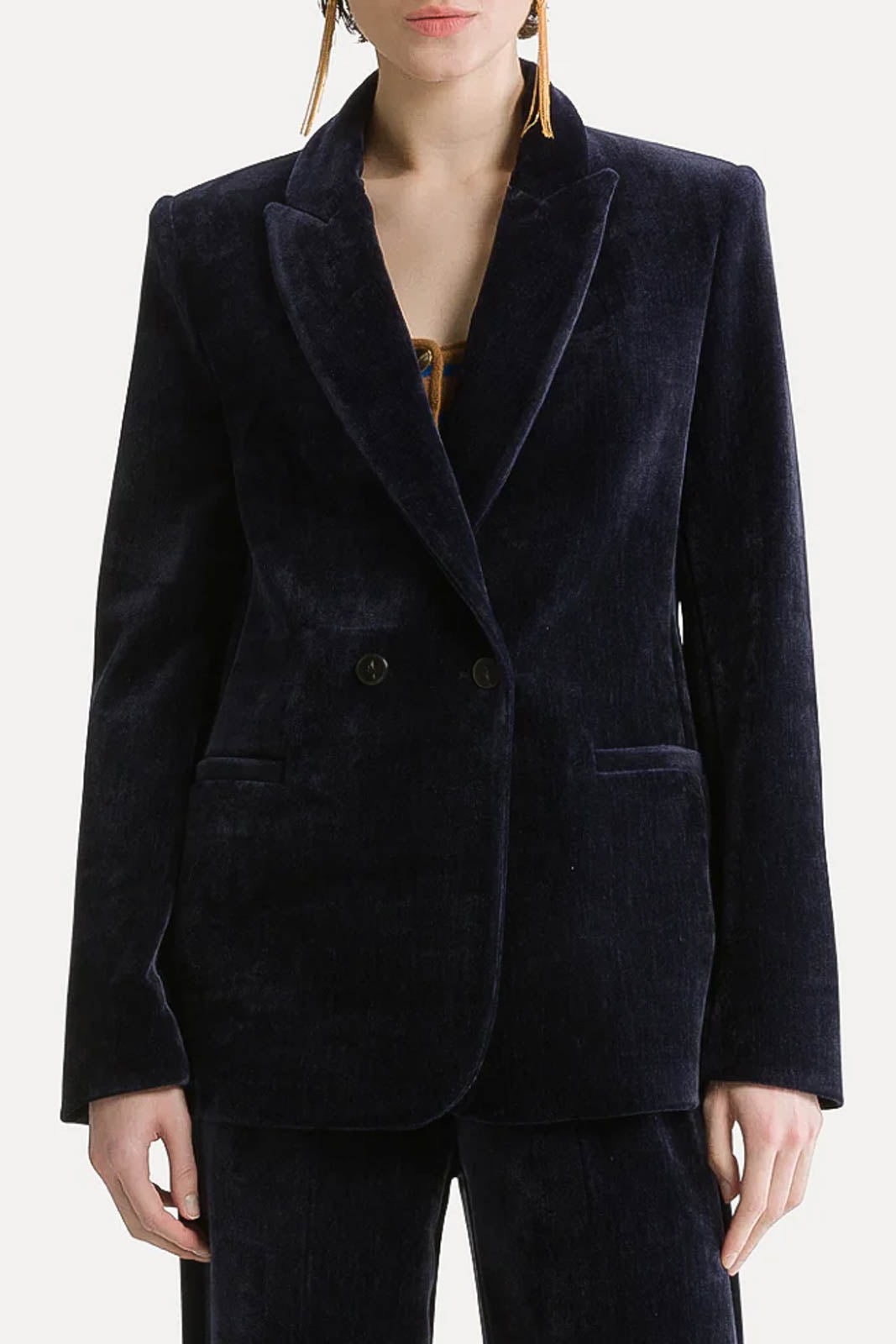  Forte-Forte, Blazer Double Twill in Notte