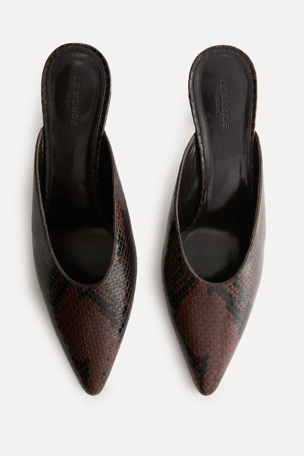 Le Monde Béryl, Sandalen Petra Mule in Chocolate