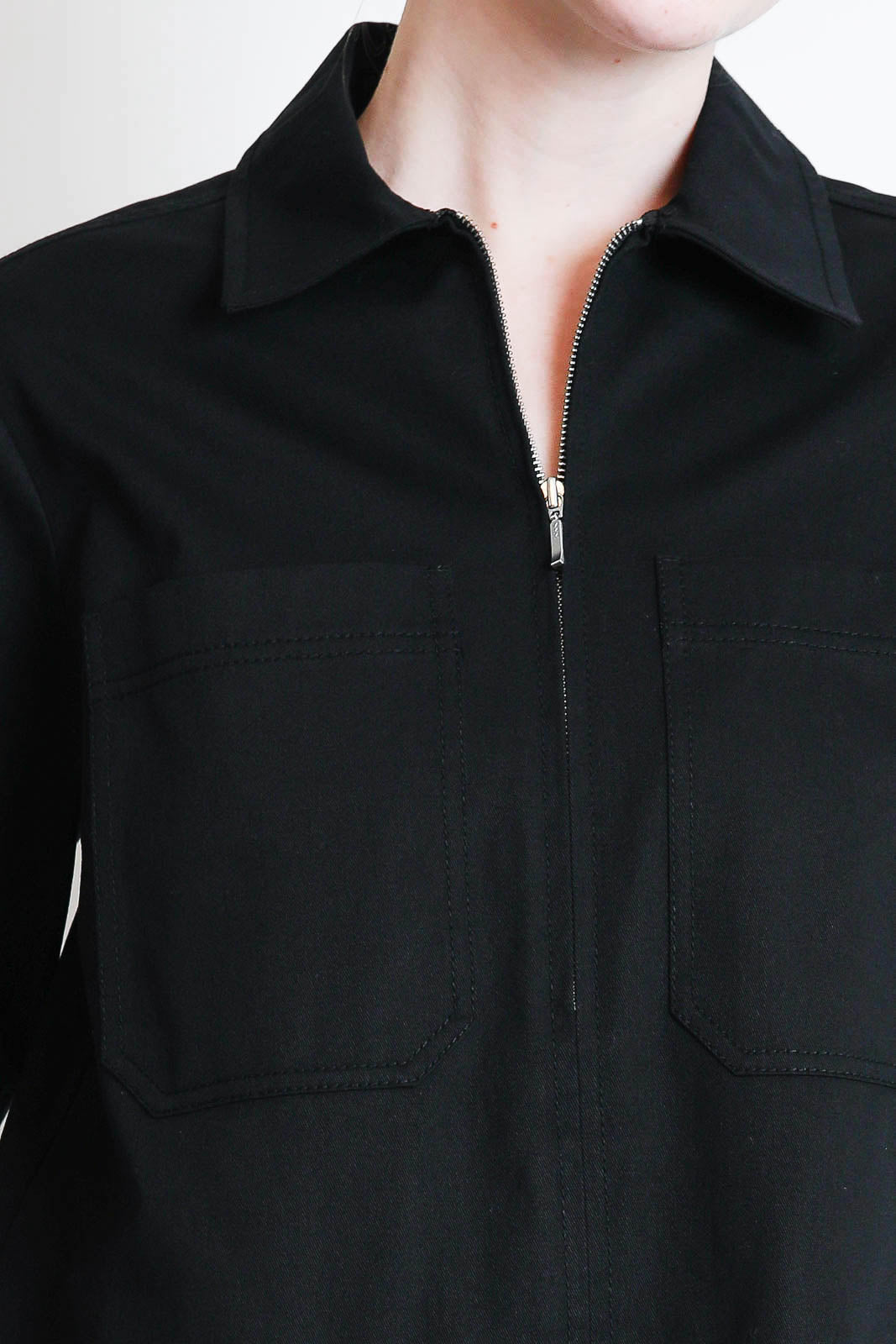 Lee Mathews, Kleid Drill Mini in Schwarz