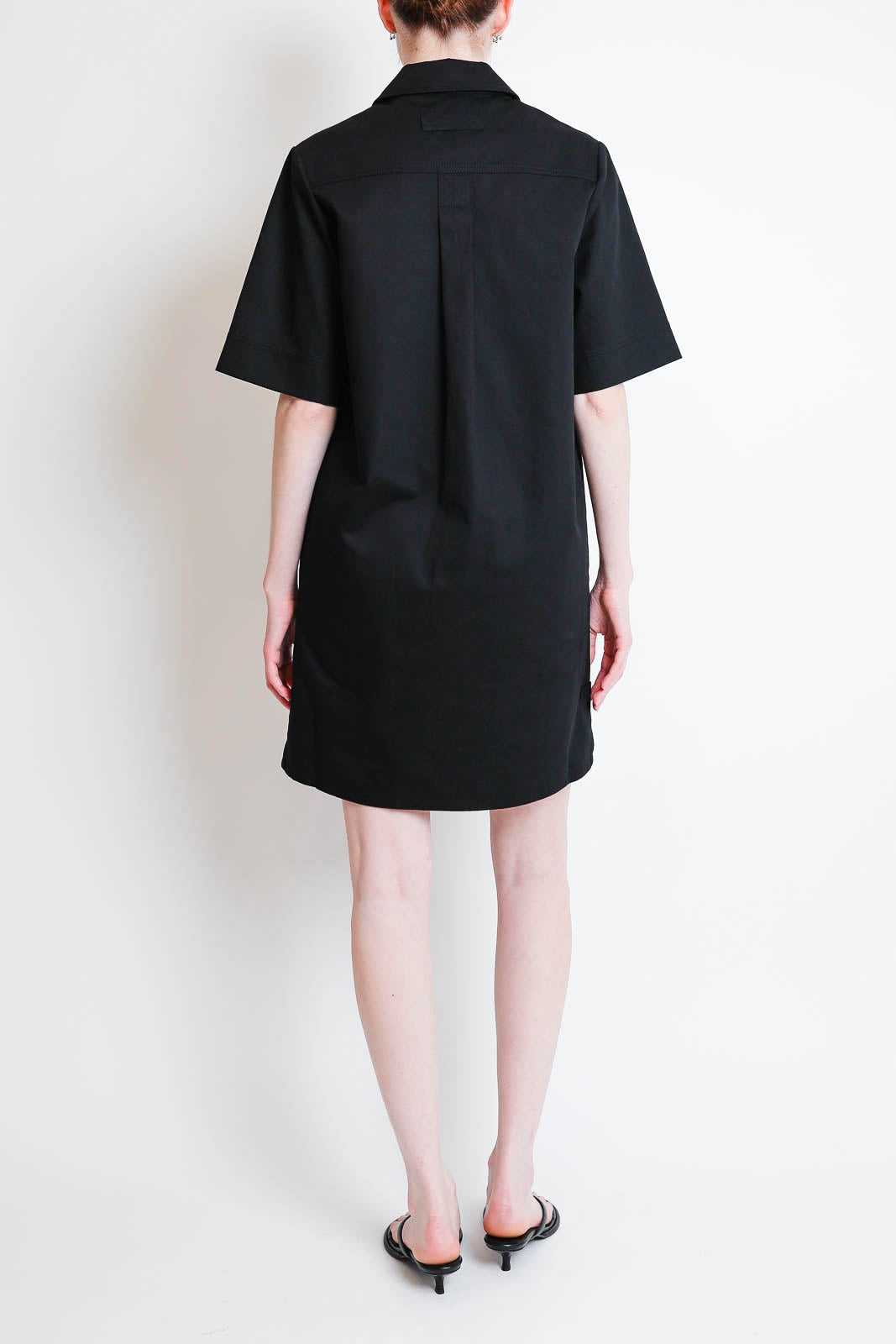 Lee Mathews, Kleid Drill Mini in Schwarz