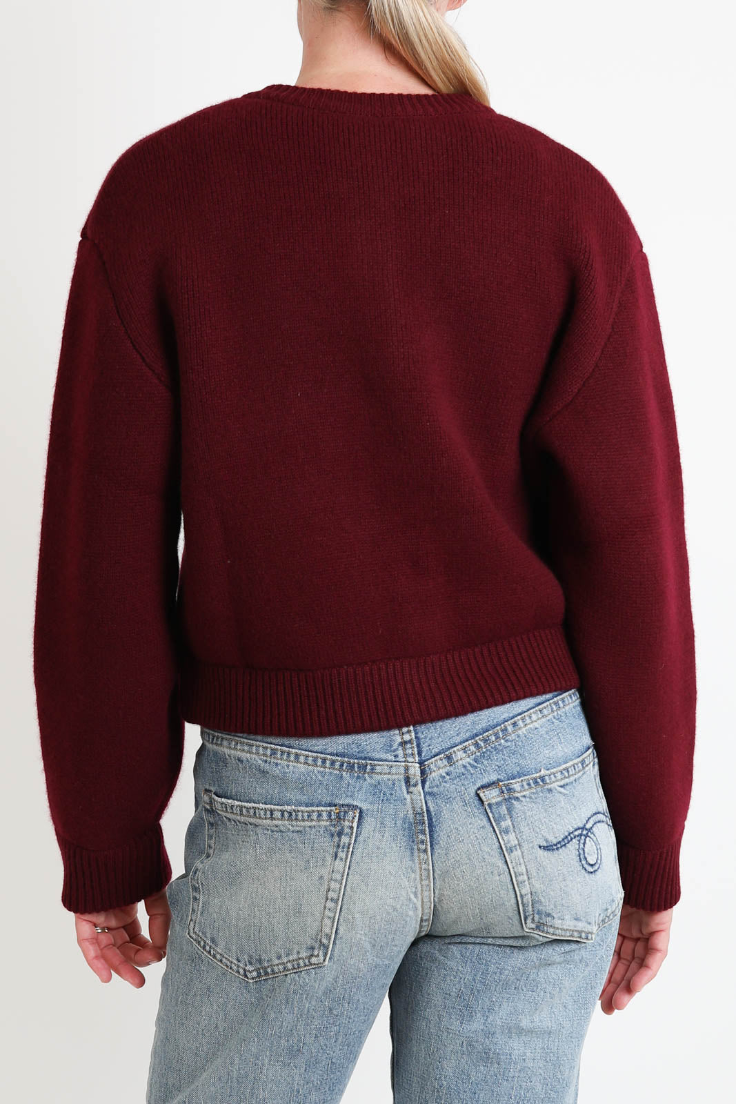 Lisa Yang, Cardigan Emmylou in Deep Plum