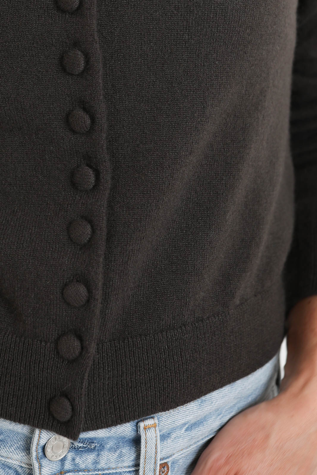 Lisa Yang, Cardigan Wilona in Dark Fern