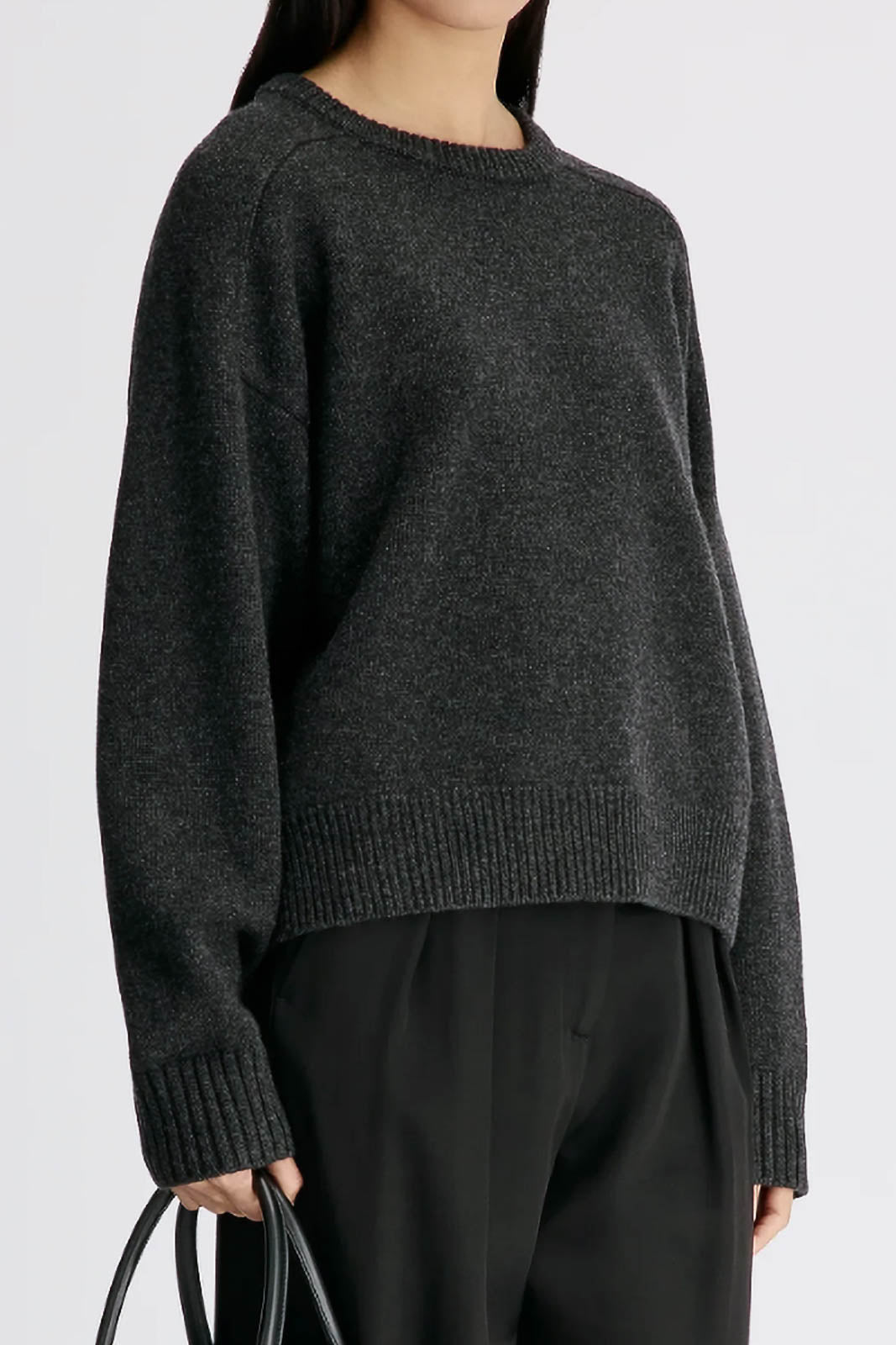 Loulou de Saison, Pullover Breha in Charcoal Melange