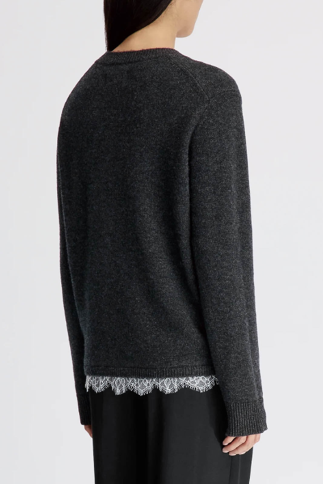 Loulou de Saison, Pullover Arvo in Charcoal/Ivory