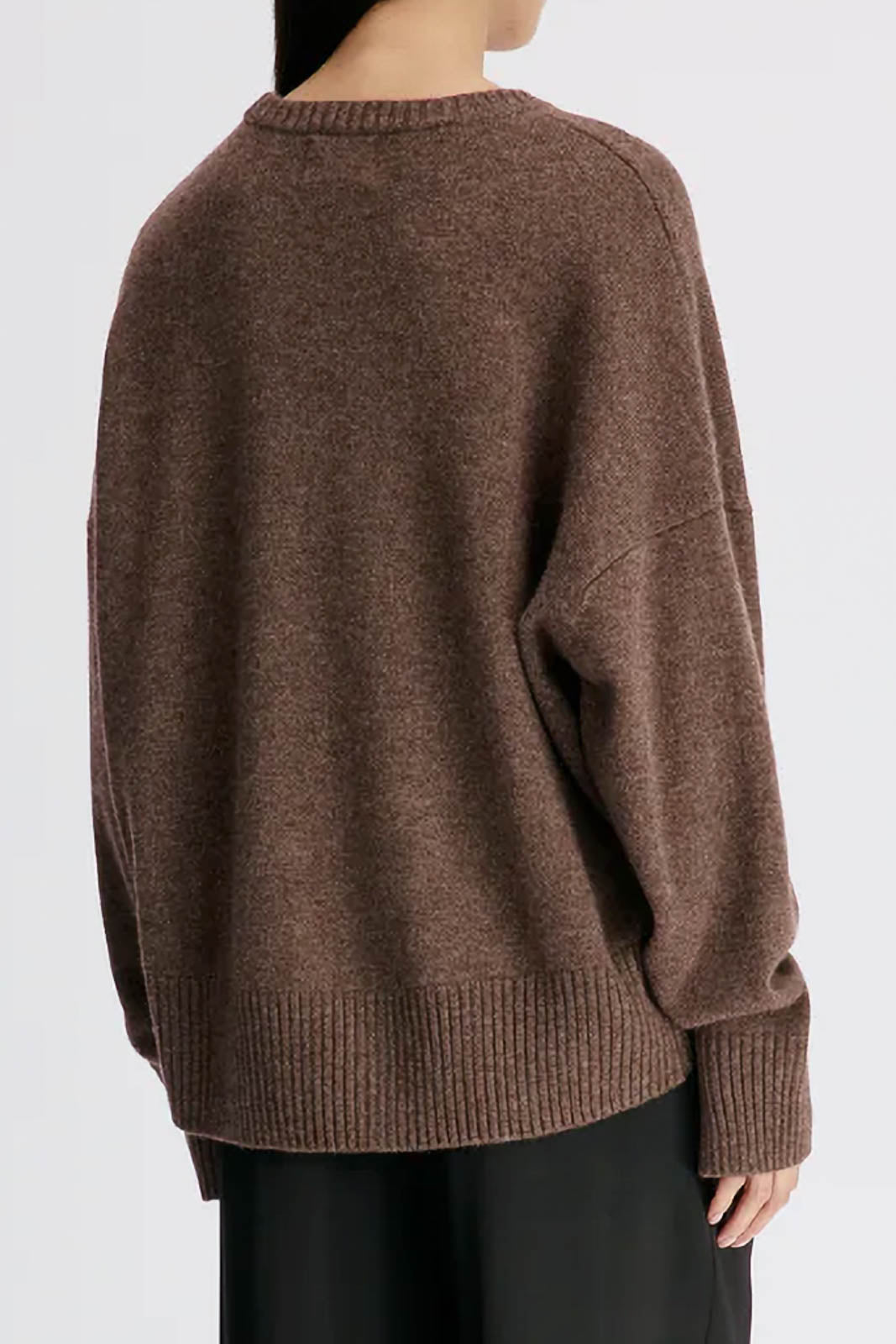 Loulou de Saison, Pullover Anton Crewneck in Coffee