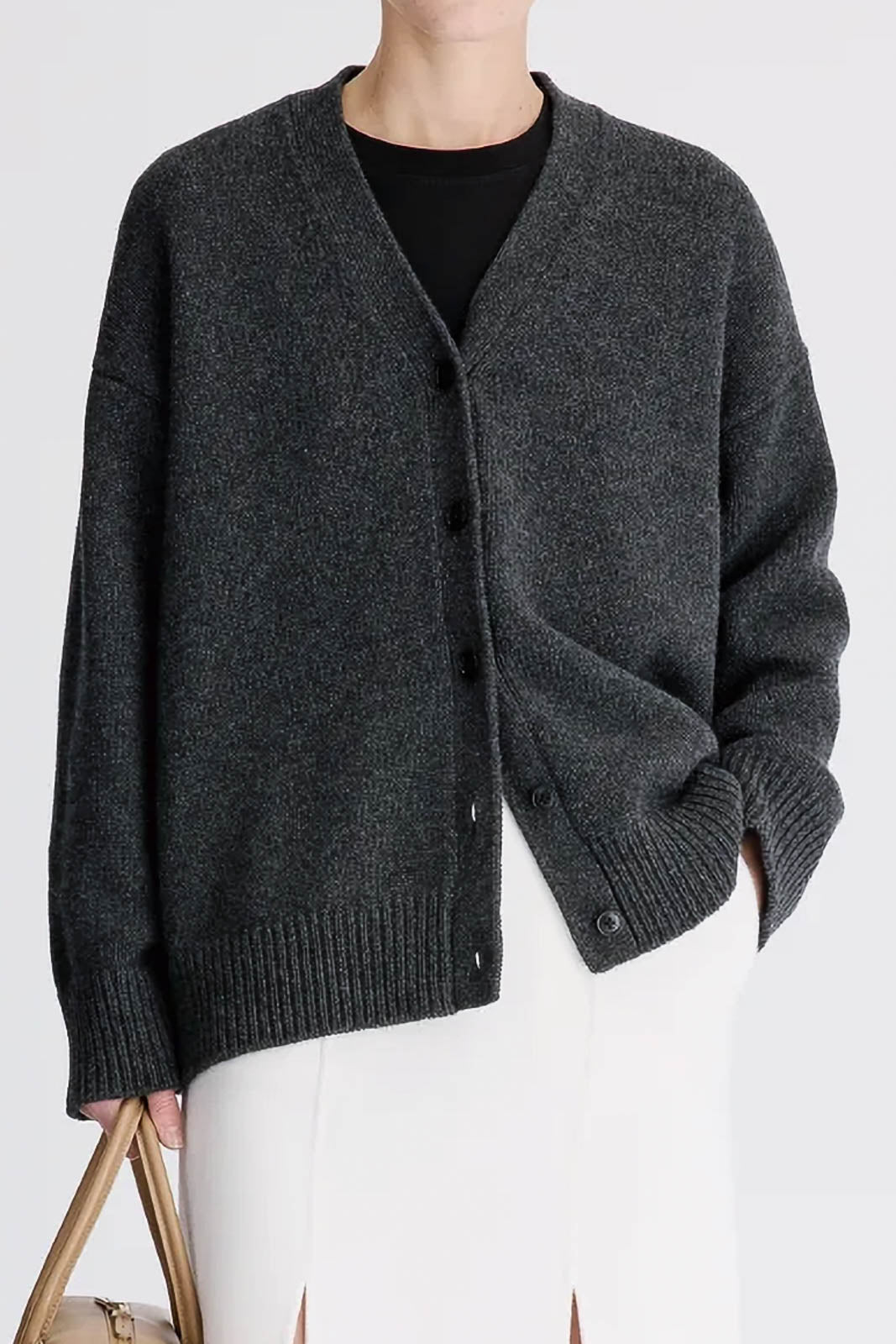 Loulou de Saison, Cardigan Duca in Charcoal