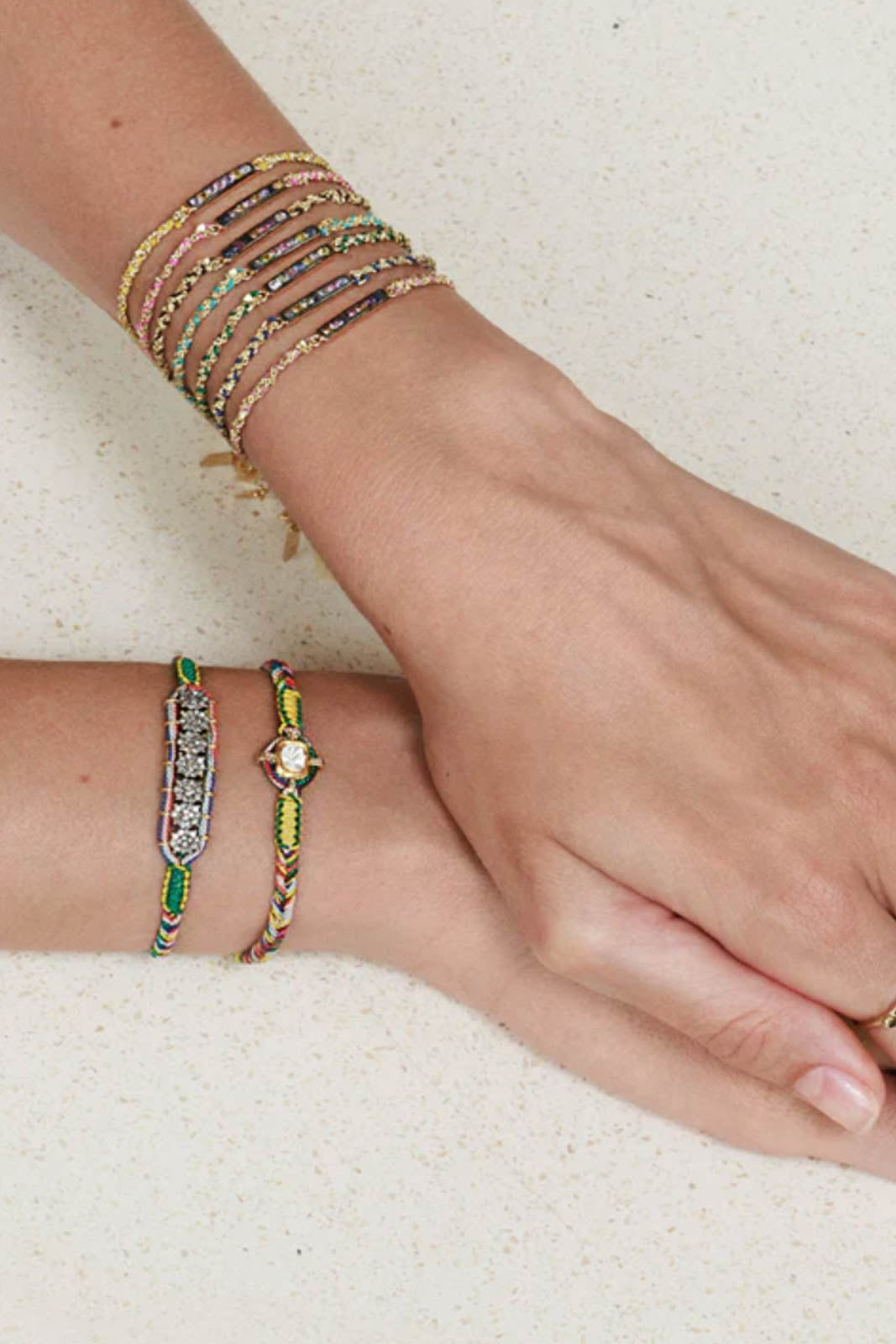 Marie Laure Chamorel, Armband aus Sterling Silver in Gold/Turquoise