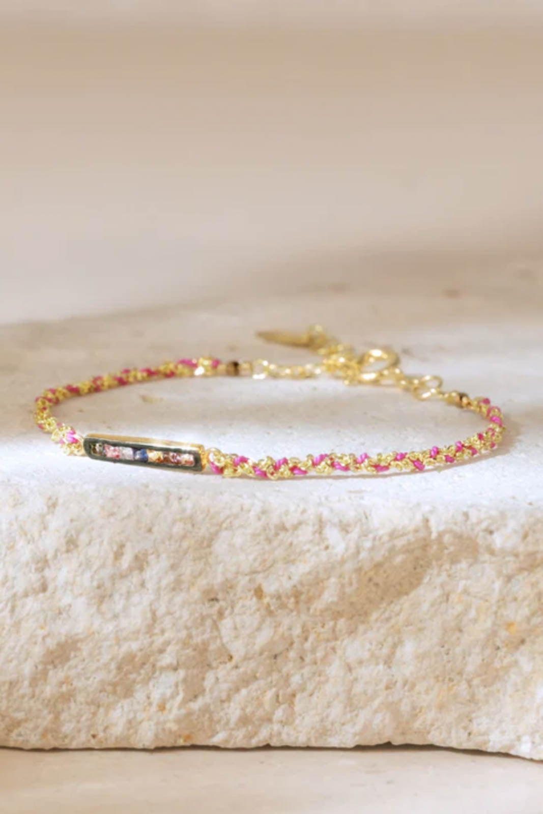 Marie Laure Chamorel, Armband aus Sterling Silver in Gold/Cherry