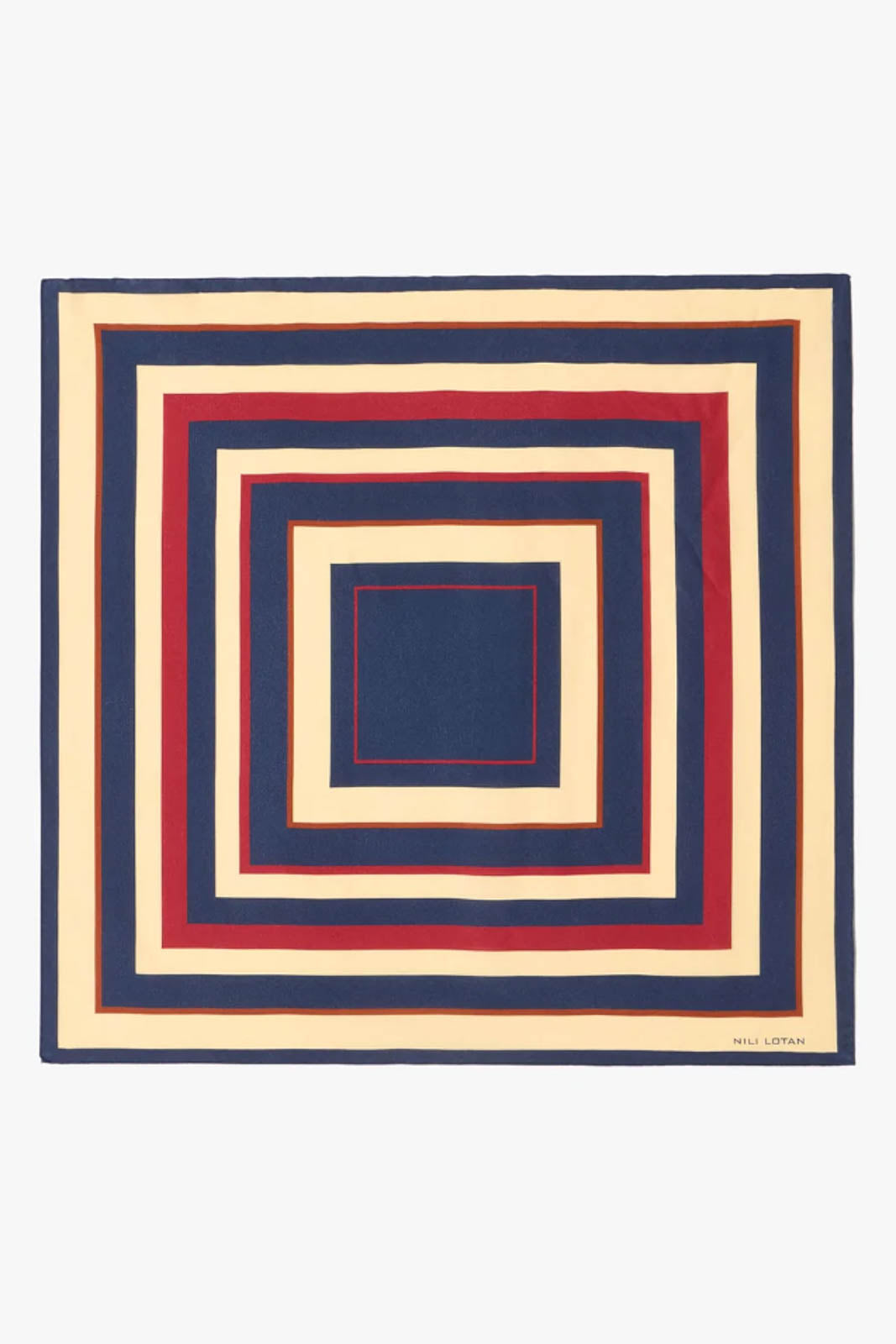 Nili Lotan, foulard en soie à rayures vintage