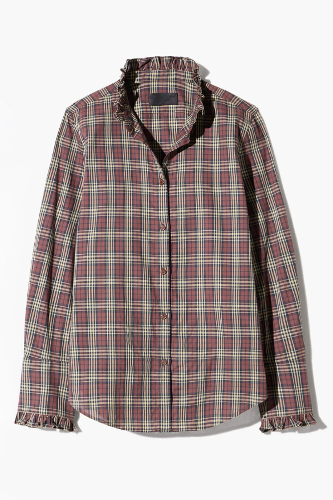 Nili Lotan, Elio Blouse in Rustic Check