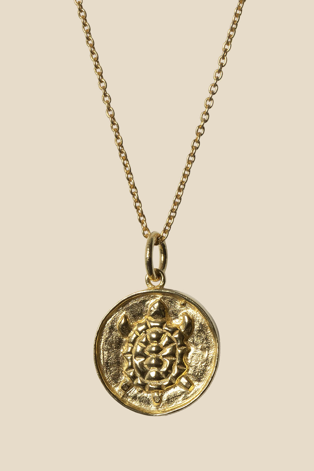 Purple Connective, Halskette Turtle in Gold