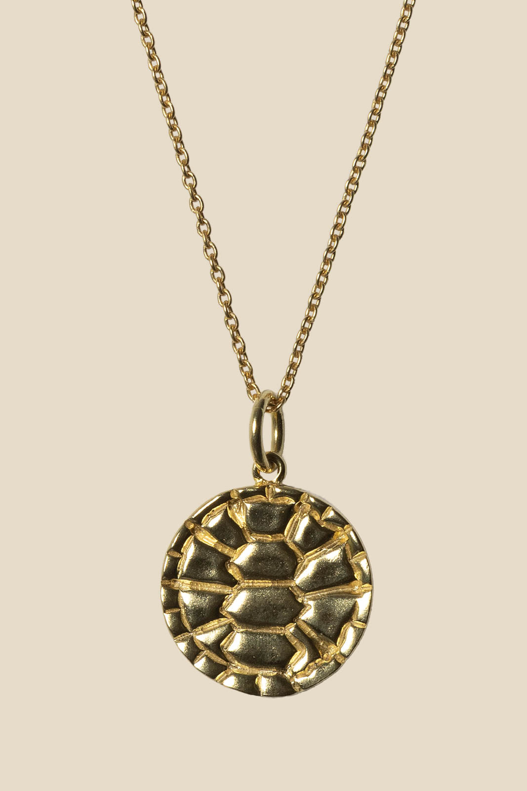 Purple Connective, Halskette Turtle in Gold