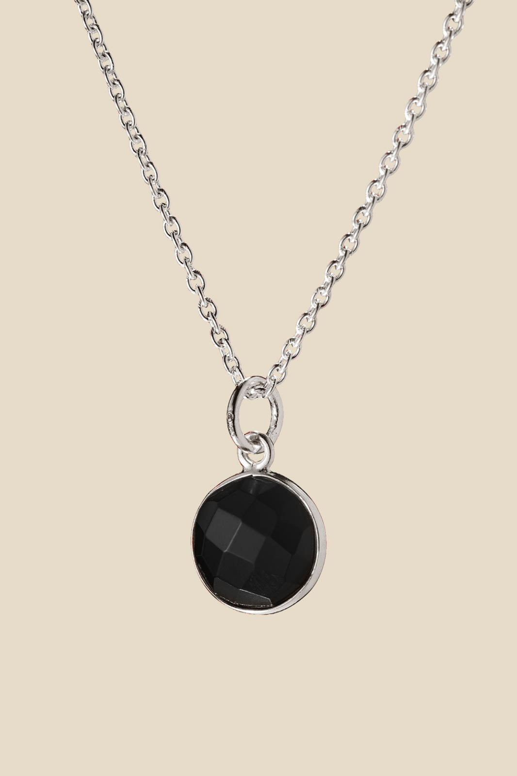 Purple Connective, Anhänger aus Onyx in Onyx Silver