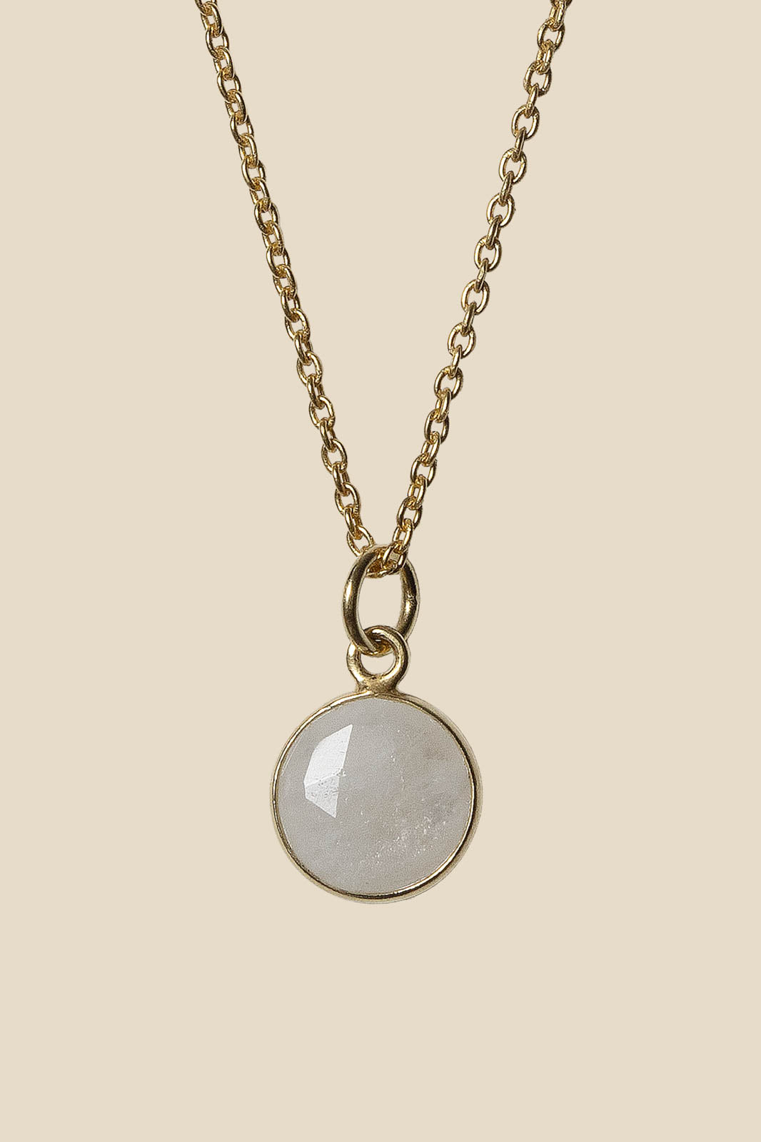 Purple Connective, Anhänger aus Mondstein in Moonstone Gold