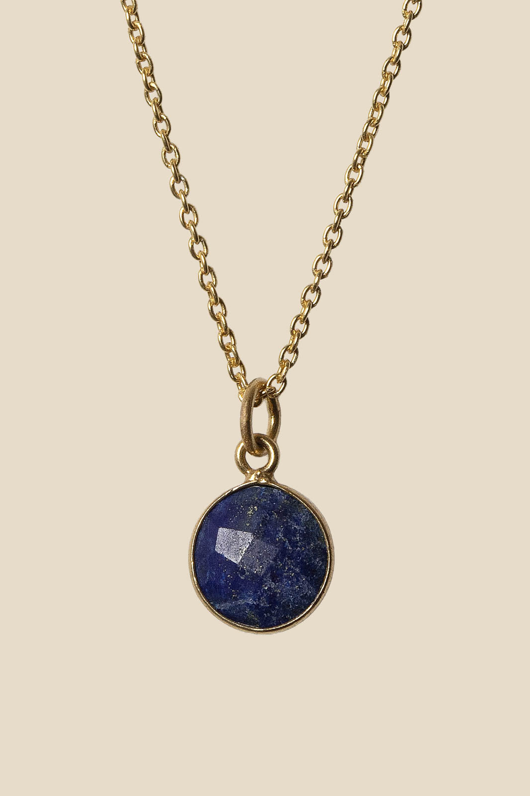 Purple Connective, Anhänger aus Lapislazuli in Lapislazuli Gold
