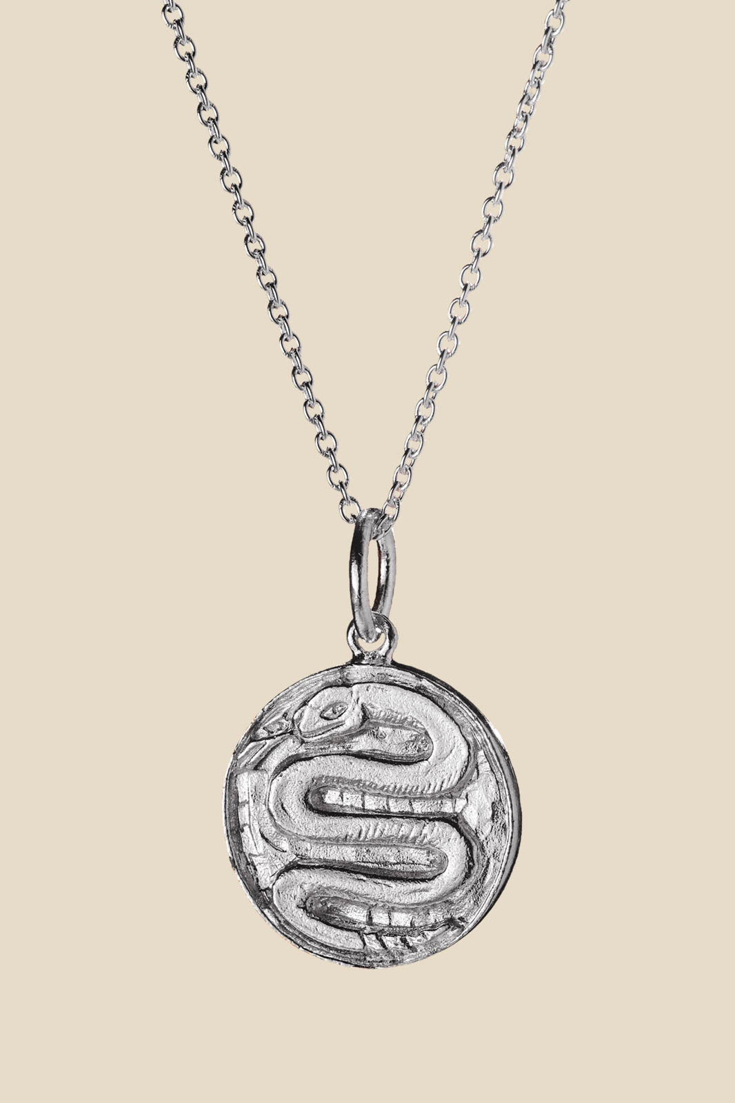 Purple Connective, Halskette Snake in Silber