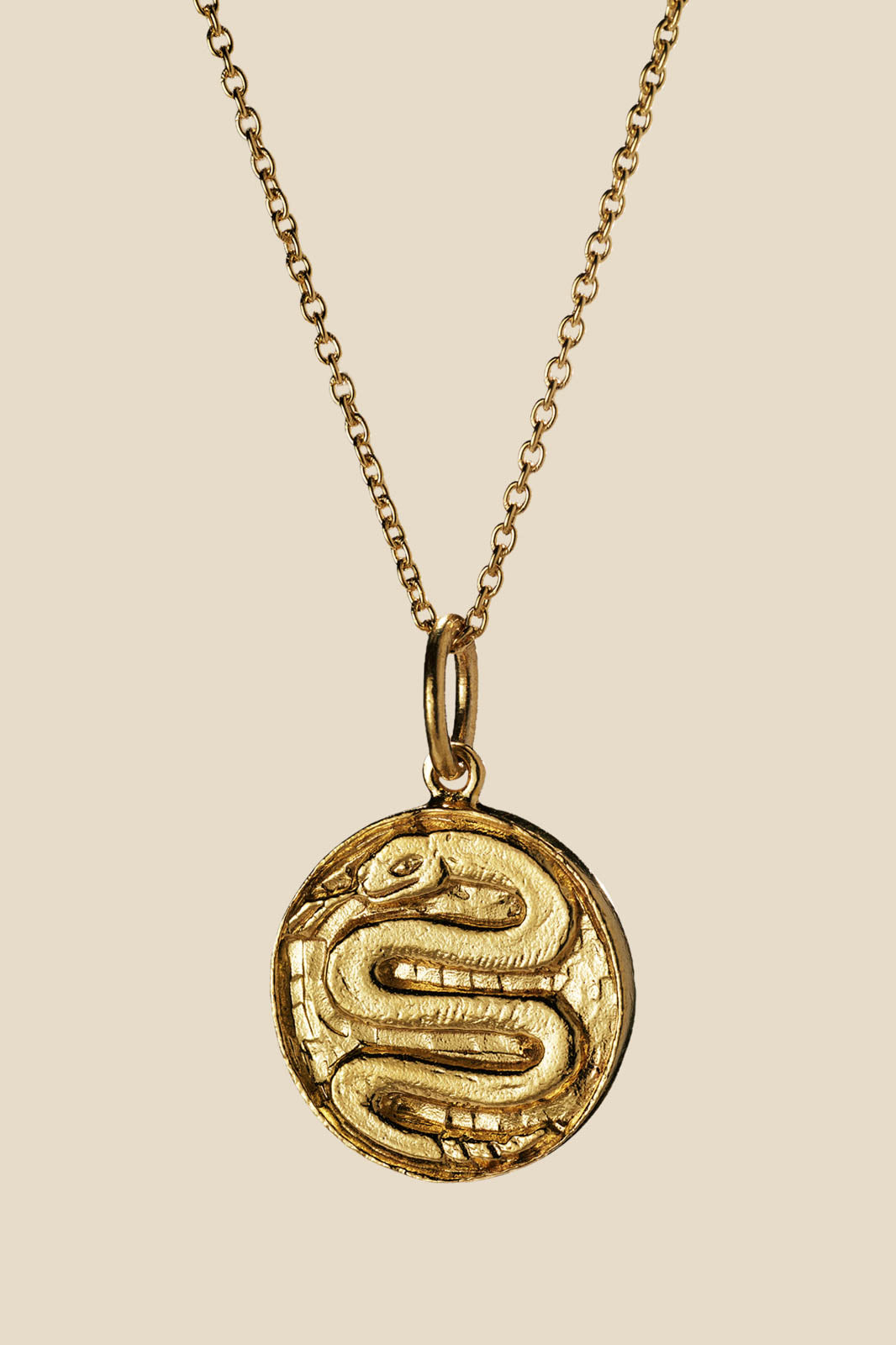 Purple Connective, Halskette Snake in Gold
