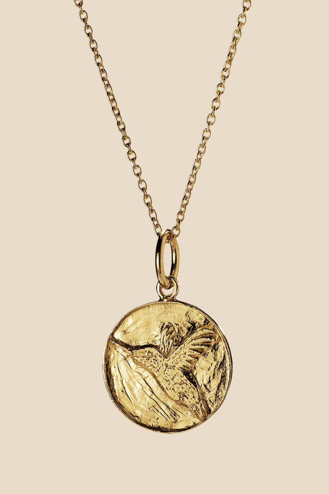 Purple Connective, Halskette Hummingbird in Gold
